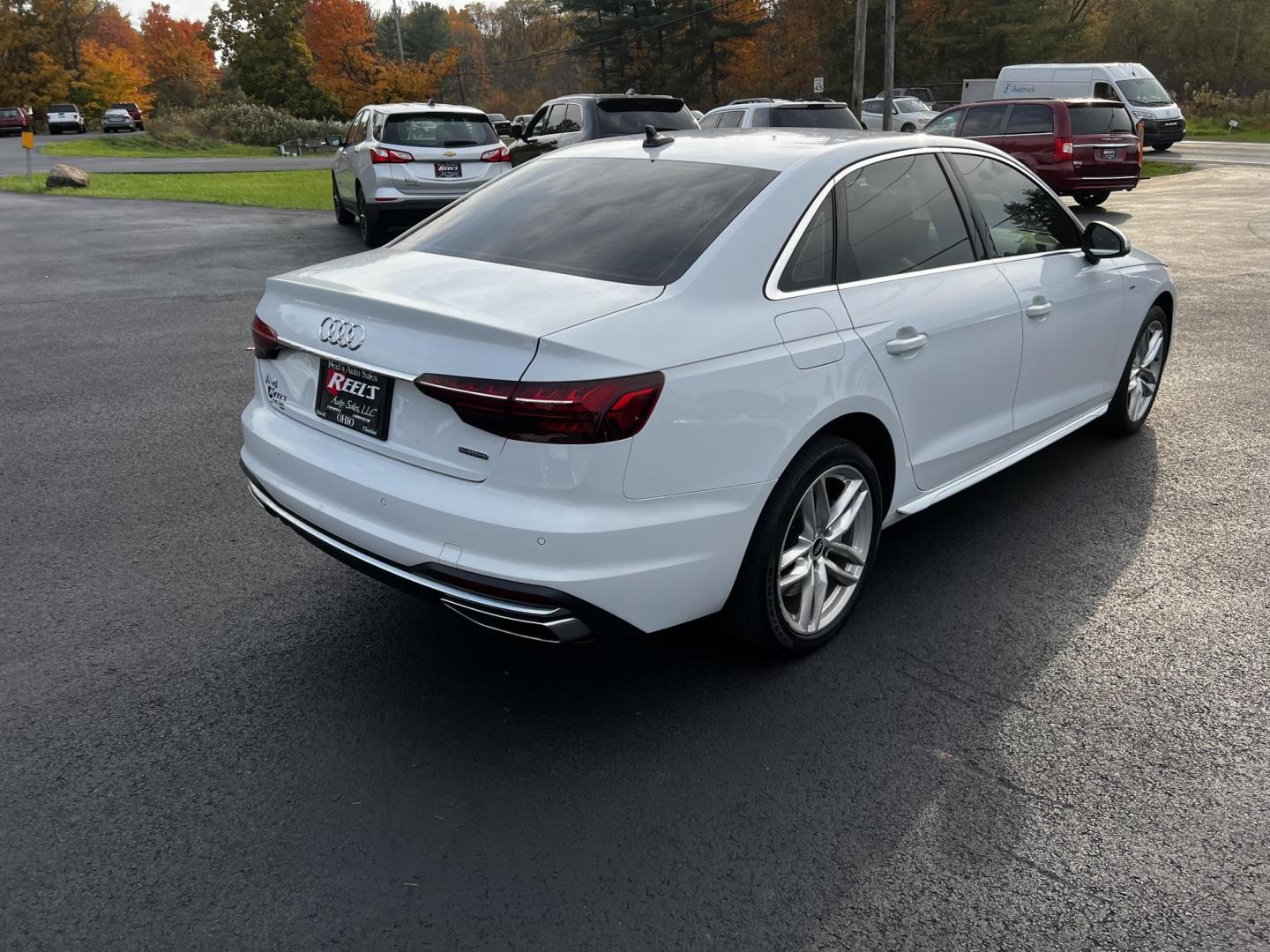 2021 White /Brown Audi A4 Premium Plus quattro (WAUEAAF4XMA) with an 2.0L I4 DOHC 16V TURBO engine, 7A transmission, located at 547 E. Main St., Orwell, OH, 44076, (440) 437-5893, 41.535435, -80.847855 - This One Owner 2021 Audi A4 Premium Plus S Line is equipped with a robust 2.0 I4 turbocharged engine and a 7-speed dual-clutch automatic transmission, allowing it to accelerate from 0 to 60 mph in 5.2 seconds, while achieving an impressive 31 MPG on the highway. This model is designed with advanced - Photo#8