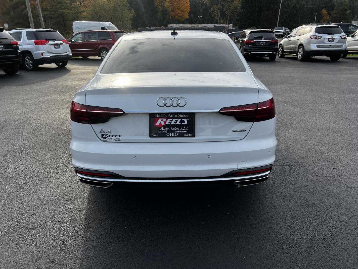 2021 White /Brown Audi A4 Premium Plus quattro (WAUEAAF4XMA) with an 2.0L I4 DOHC 16V TURBO engine, 7A transmission, located at 547 E. Main St., Orwell, OH, 44076, (440) 437-5893, 41.535435, -80.847855 - This One Owner 2021 Audi A4 Premium Plus S Line is equipped with a robust 2.0 I4 turbocharged engine and a 7-speed dual-clutch automatic transmission, allowing it to accelerate from 0 to 60 mph in 5.2 seconds, while achieving an impressive 31 MPG on the highway. This model is designed with advanced - Photo#9