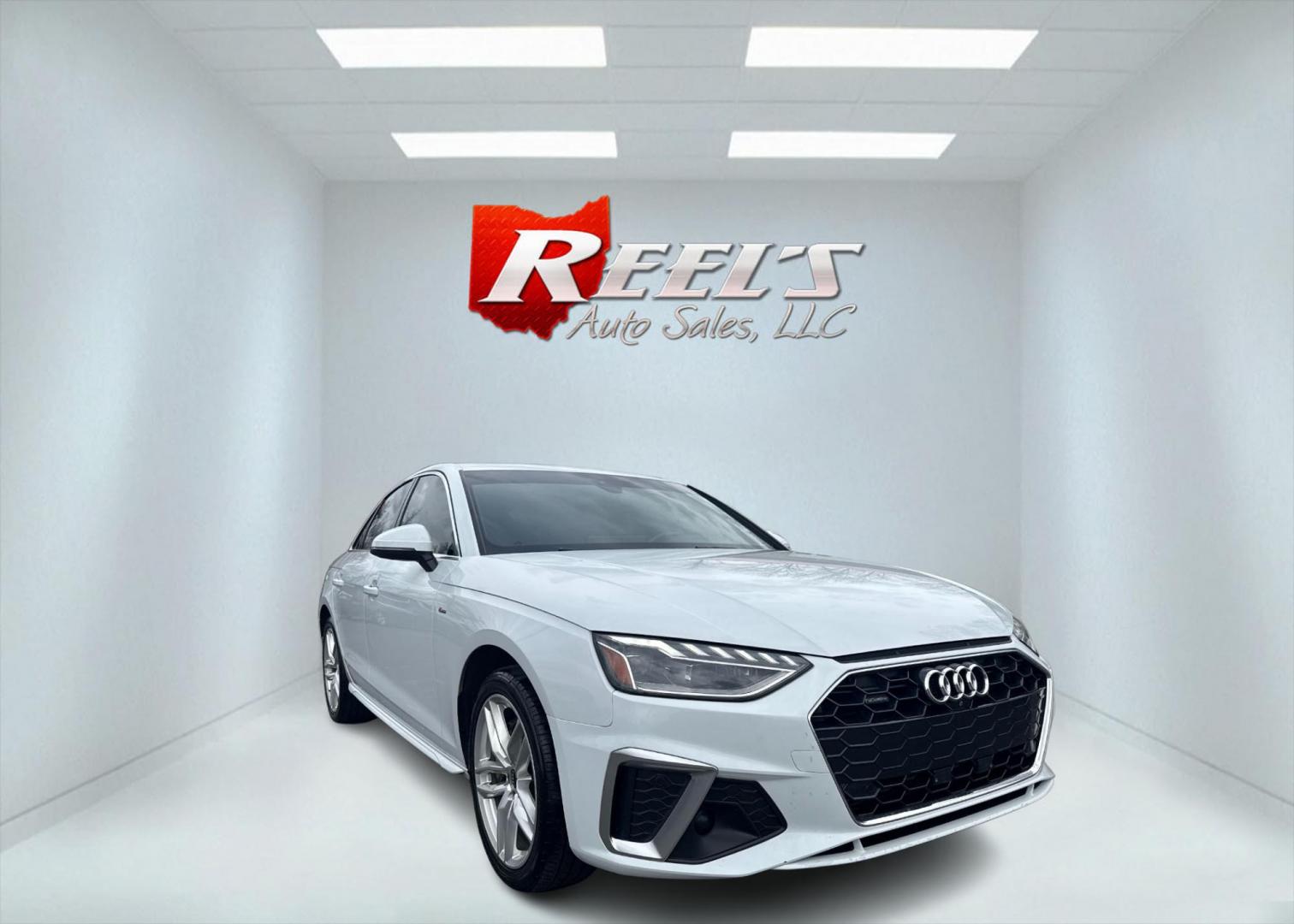 2021 White /Brown Audi A4 Premium Plus quattro (WAUEAAF4XMA) with an 2.0L I4 DOHC 16V TURBO engine, Automatic transmission, located at 547 E. Main St., Orwell, OH, 44076, (440) 437-5893, 41.535435, -80.847855 - 2022 Audi A4 Premium Plus S Line Quattro – Sporty Luxury Sedan with Turbo Power and Premium Tech! This sharp 2022 Audi A4 Premium Plus S Line Quattro is a fantastic blend of refined luxury, sporty performance, and advanced technology. Powered by a responsive 2.0L Turbocharged I4 engine paired wit - Photo#2