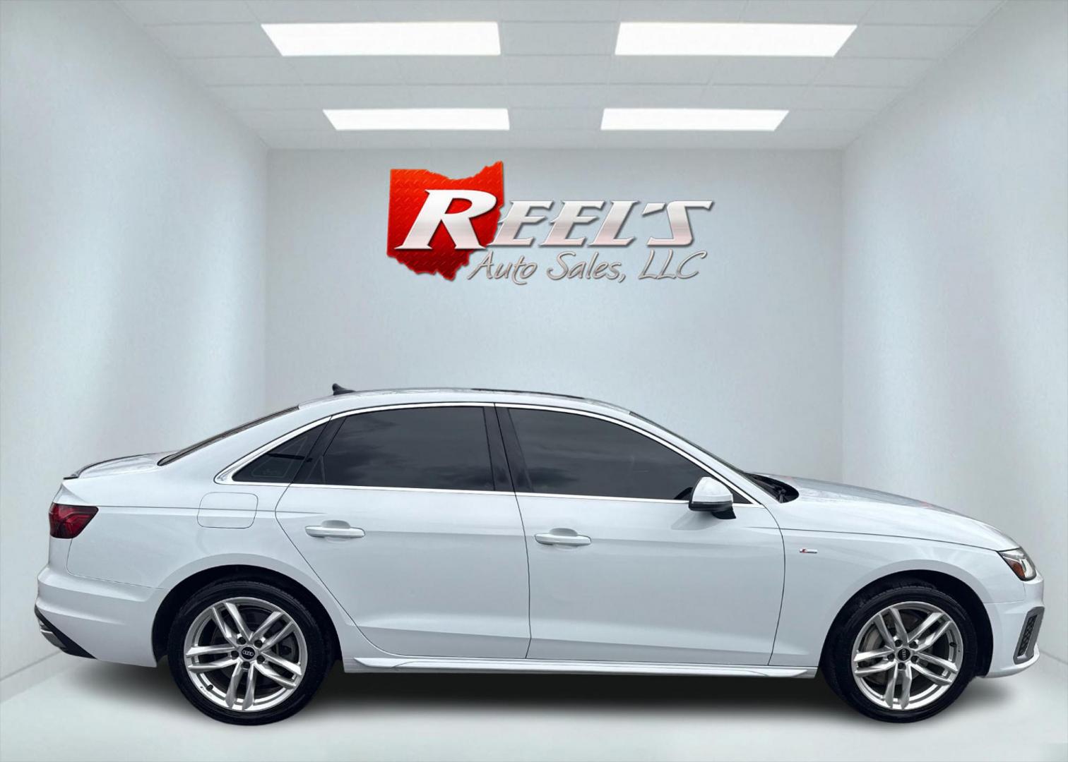 2021 White /Brown Audi A4 Premium Plus quattro (WAUEAAF4XMA) with an 2.0L I4 DOHC 16V TURBO engine, Automatic transmission, located at 547 E. Main St., Orwell, OH, 44076, (440) 437-5893, 41.535435, -80.847855 - 2022 Audi A4 Premium Plus S Line Quattro – Sporty Luxury Sedan with Turbo Power and Premium Tech! This sharp 2022 Audi A4 Premium Plus S Line Quattro is a fantastic blend of refined luxury, sporty performance, and advanced technology. Powered by a responsive 2.0L Turbocharged I4 engine paired wit - Photo#3