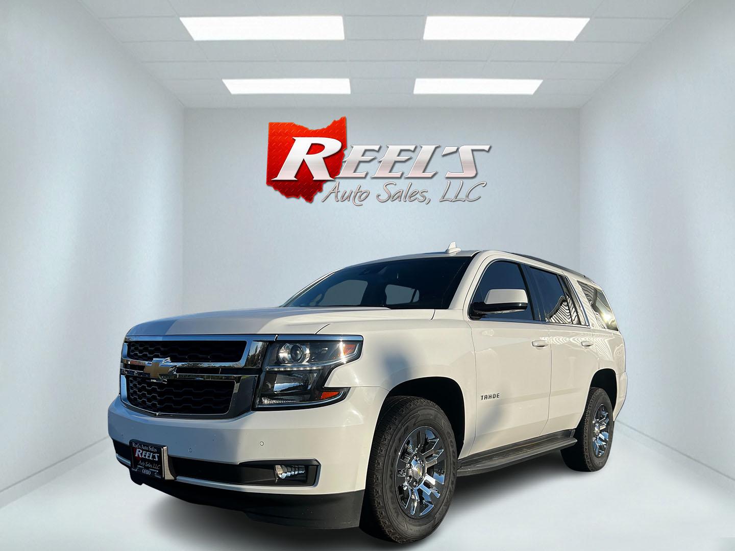 2017 White /Black Chevrolet Tahoe LT 4WD (1GNSKBKC6HR) with an 5.3L V8 OHV 16V engine, 6A transmission, located at 11115 Chardon Rd. , Chardon, OH, 44024, (440) 214-9705, 41.580246, -81.241943 - Photo#0