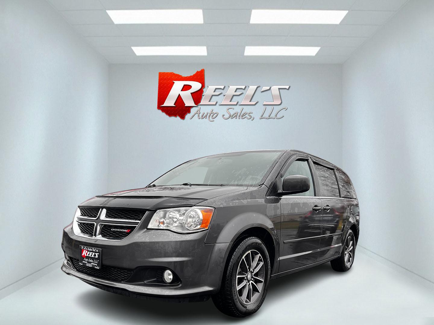 2017 Gray /Black Dodge Grand Caravan SXT (2C4RDGCG0HR) with an 3.6L V6 DOHC 24V FFV engine, 6A transmission, located at 547 E. Main St., Orwell, OH, 44076, (440) 437-5893, 41.535435, -80.847855 - Photo#0