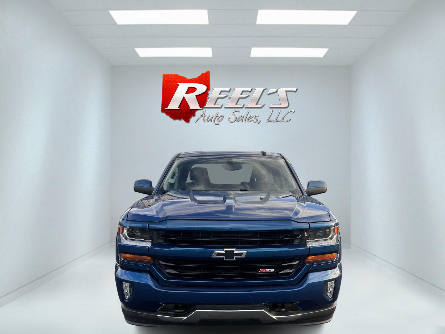 2017 Blue /Black Chevrolet Silverado 1500 LT Z71 Double Cab 4WD (1GCVKREC7HZ) with an 5.3L V8 OHV 16V engine, 6A transmission, located at 547 E. Main St., Orwell, OH, 44076, (440) 437-5893, 41.535435, -80.847855 - Photo#1