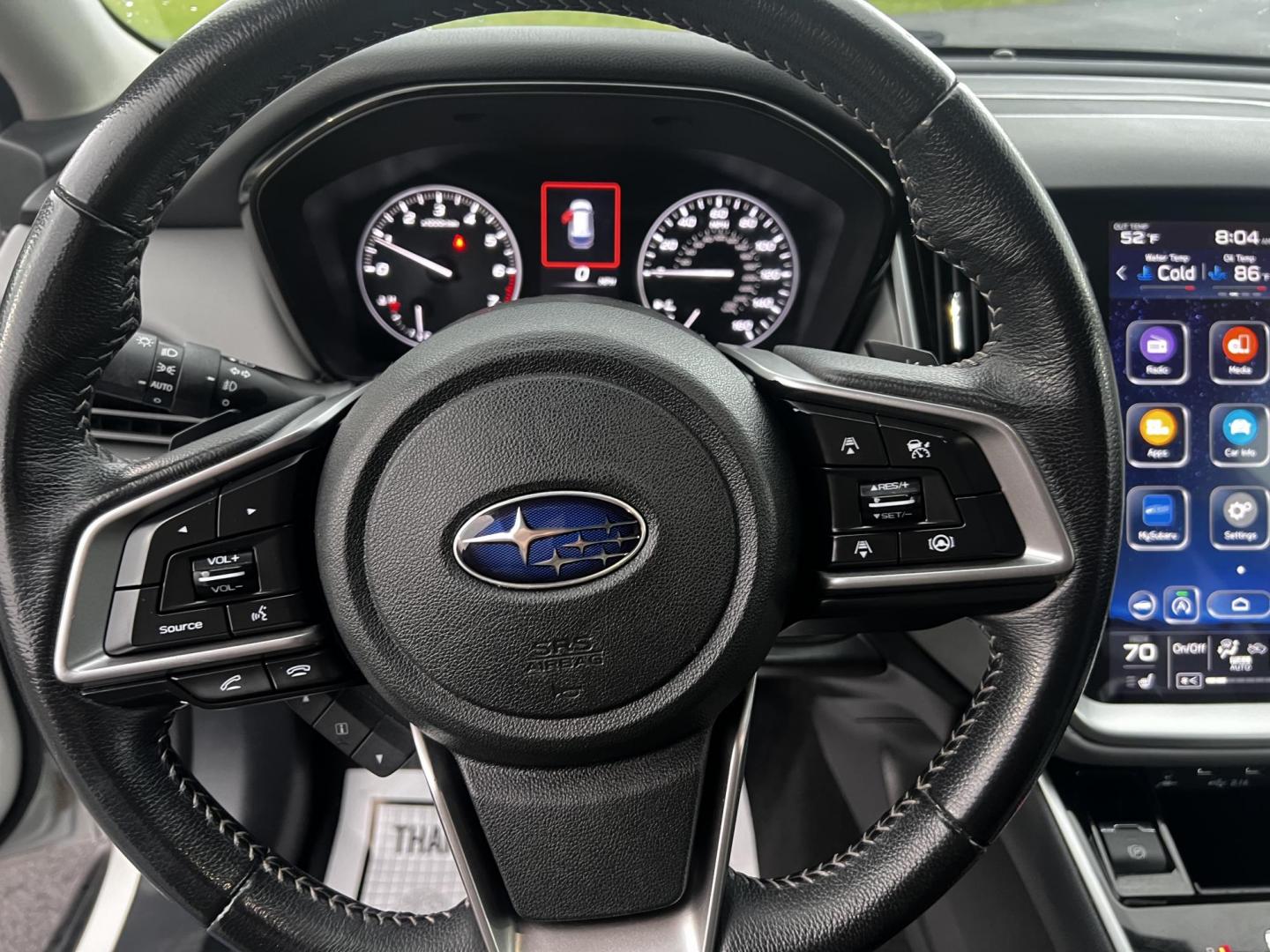 2022 White /Gray Subaru Outback Premium (4S4BTADC0N3) with an 2.5L H4 DOHC 16V engine, Automatic transmission, located at 11115 Chardon Rd. , Chardon, OH, 44024, (440) 214-9705, 41.580246, -81.241943 - This 2022 Subaru Outback Premium is a well-rounded SUV with a focus on comfort, technology, and safety. It features a 2.5L H4 engine with the brand's signature Symmetrical All-Wheel Drive, providing excellent traction and stability. With a highway fuel efficiency of 33 MPG, it balances performance w - Photo#6