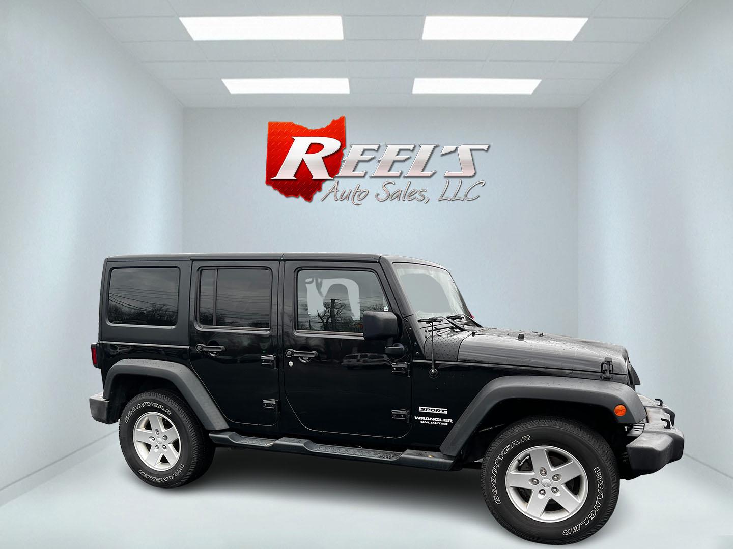 2015 Black /Black Jeep Wrangler Unlimited Sport 4WD (1C4BJWDG6FL) with an 3.6L V6 DOHC 24V FFV engine, located at 11115 Chardon Rd. , Chardon, OH, 44024, (440) 214-9705, 41.580246, -81.241943 - Photo#3