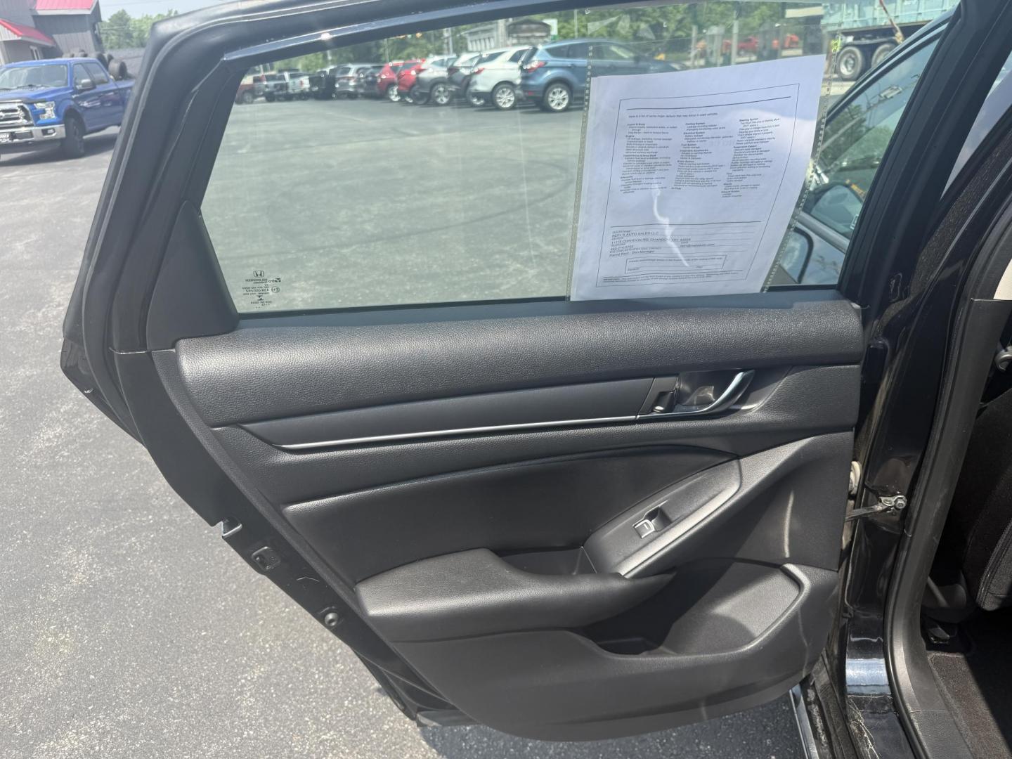 2019 Black /Black Honda Accord EX CVT (1HGCV1F48KA) with an 1.5L I4 DOHC 16V TURBO engine, Automatic transmission, located at 11115 Chardon Rd. , Chardon, OH, 44024, (440) 214-9705, 41.580246, -81.241943 - This 2019 Honda Accord EX is a midsize sedan that impresses with its 1.5-liter turbocharged I4 engine, achieving an efficient 38 MPG on the highway. It combines performance with a suite of practical features, including LED exterior lighting, a power driver's seat, and the Honda Safety Suite, which e - Photo#33