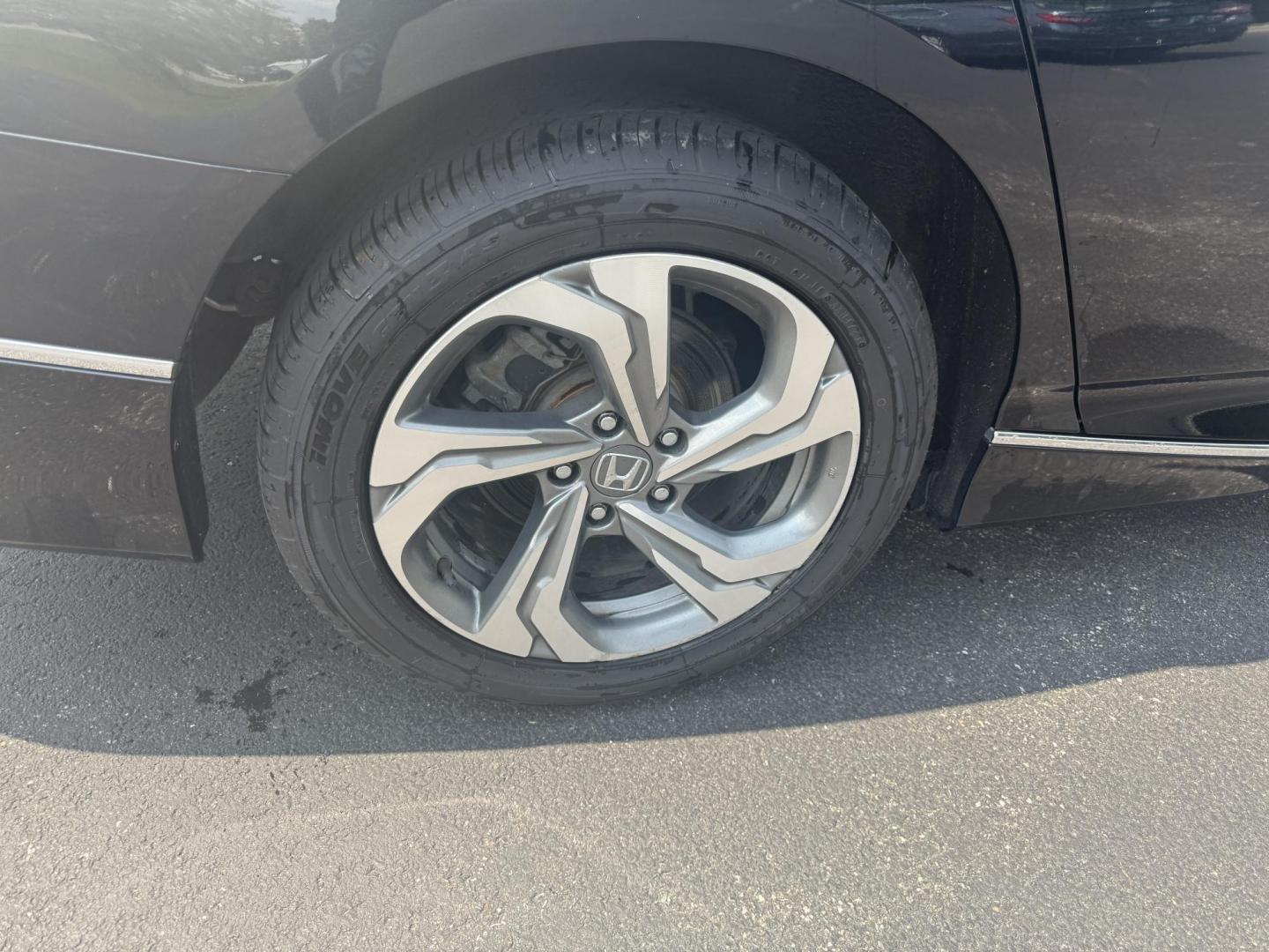 2019 Black /Black Honda Accord EX CVT (1HGCV1F48KA) with an 1.5L I4 DOHC 16V TURBO engine, Automatic transmission, located at 11115 Chardon Rd. , Chardon, OH, 44024, (440) 214-9705, 41.580246, -81.241943 - This 2019 Honda Accord EX is a midsize sedan that impresses with its 1.5-liter turbocharged I4 engine, achieving an efficient 38 MPG on the highway. It combines performance with a suite of practical features, including LED exterior lighting, a power driver's seat, and the Honda Safety Suite, which e - Photo#22