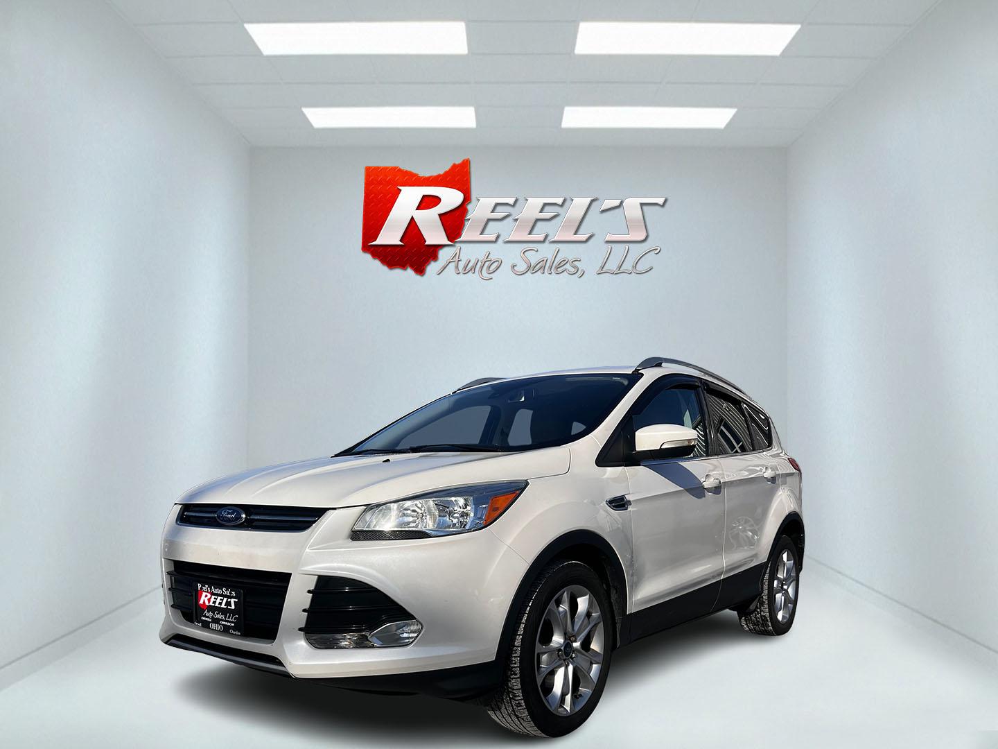 2016 White /Gray Ford Escape Titanium 4WD (1FMCU9J93GU) with an 2.0L I4 DOHC 16V Turbo engine, 6-Speed Automatic transmission, located at 547 E. Main St., Orwell, OH, 44076, (440) 437-5893, 41.535435, -80.847855 - Photo#0