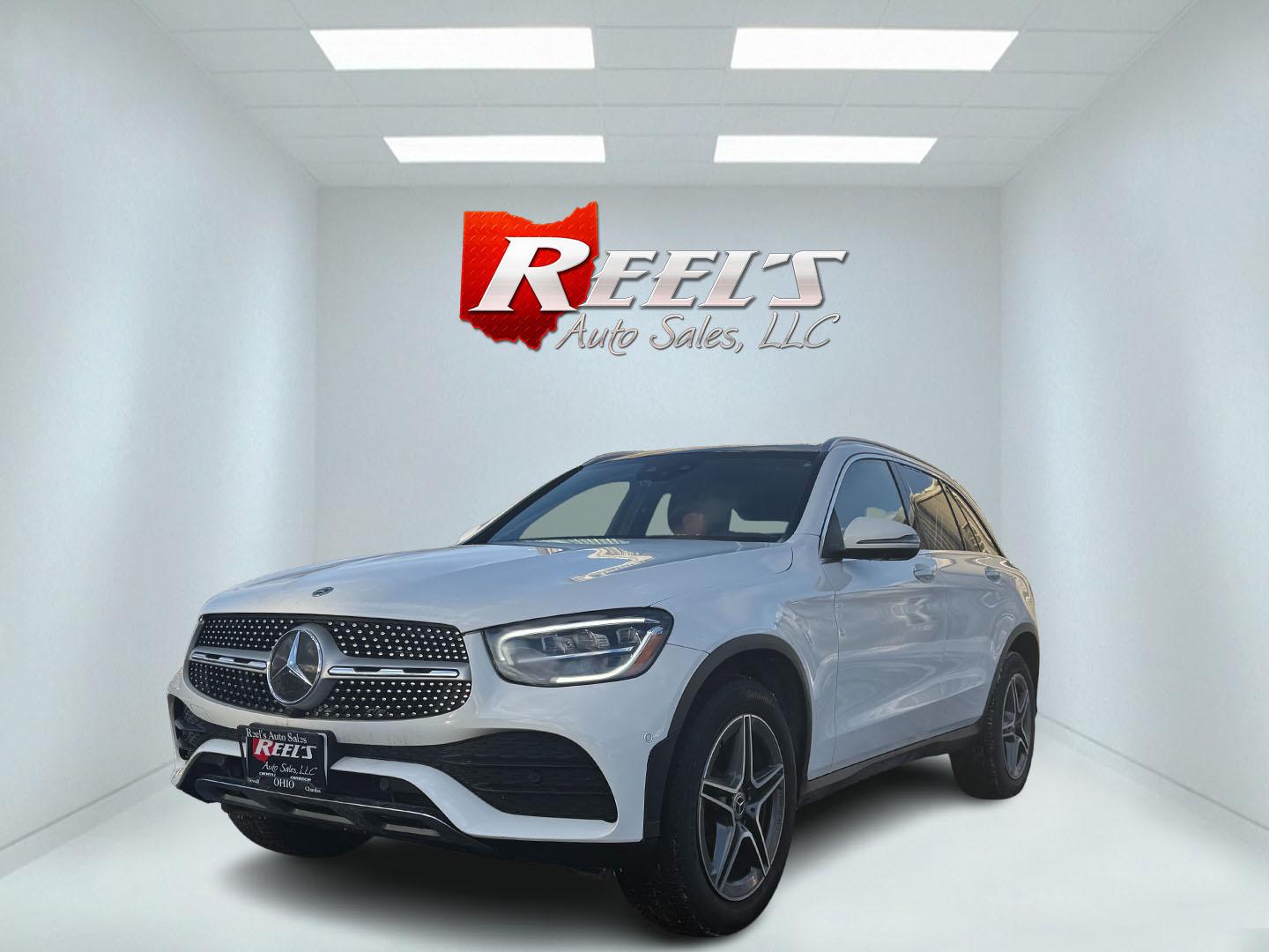 2021 White /Red Mercedes-Benz GLC-Class GLC300 4MATIC (W1N0G8EB4MF) with an 2.0L I4 DOHC 16V TURBO engine, 9A transmission, located at 11115 Chardon Rd. , Chardon, OH, 44024, (440) 214-9705, 41.580246, -81.241943 - Photo#0