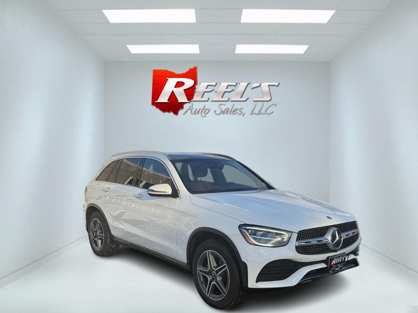 2021 White /Red Mercedes-Benz GLC-Class GLC300 4MATIC (W1N0G8EB4MF) with an 2.0L I4 DOHC 16V TURBO engine, 9A transmission, located at 11115 Chardon Rd. , Chardon, OH, 44024, (440) 214-9705, 41.580246, -81.241943 - Photo#2