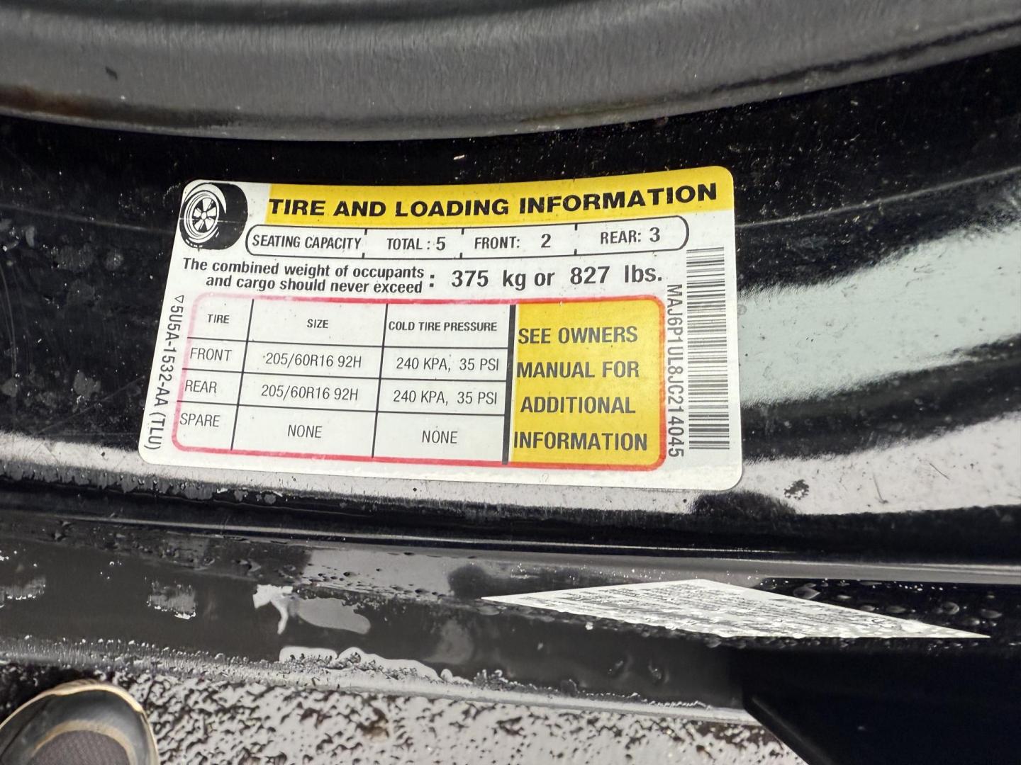 2018 Black /Black Ford EcoSport SE AWD (MAJ6P1UL8JC) with an 2.0L I4 DOHC 16V engine, 6A transmission, located at 11115 Chardon Rd. , Chardon, OH, 44024, (440) 214-9705, 41.580246, -81.241943 - Photo#15