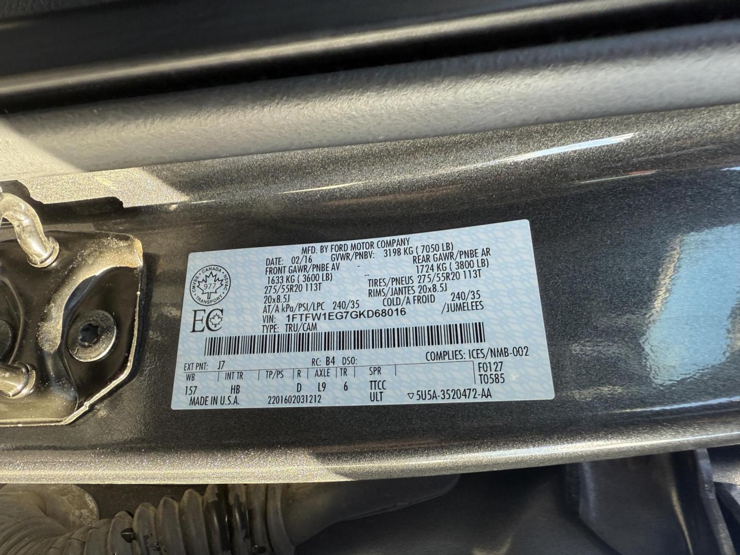 2016 Gray /Black Ford F-150 Lariat SuperCrew 6.5-ft. Bed 4WD (1FTFW1EG7GK) with an 3.5 V6 TWIN TURBO engine, 6 Speed Automatic transmission, located at 547 E. Main St., Orwell, OH, 44076, (440) 437-5893, 41.535435, -80.847855 - 2016 Ford F-150 Lariat Crew Cab 4WD – Unmatched Power, Premium Comfort, and Advanced Technology Experience the perfect blend of strength, luxury, and innovation with this 2016 Ford F-150 Lariat Crew Cab 4WD. Equipped with a commanding 3.5L Twin Turbo EcoBoost V6 engine producing 365 HP and 420 - Photo#26