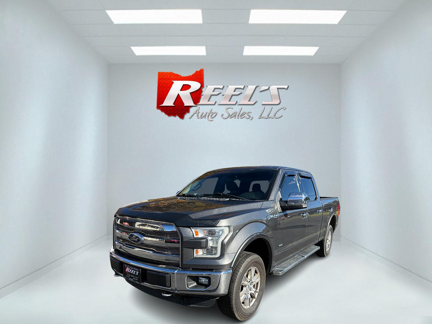 2016 Gray /Black Ford F-150 Lariat SuperCrew 6.5-ft. Bed 4WD (1FTFW1EG7GK) with an 3.5 V6 TWIN TURBO engine, 6 Speed Automatic transmission, located at 547 E. Main St., Orwell, OH, 44076, (440) 437-5893, 41.535435, -80.847855 - 2016 Ford F-150 Lariat Crew Cab 4WD – Unmatched Power, Premium Comfort, and Advanced Technology Experience the perfect blend of strength, luxury, and innovation with this 2016 Ford F-150 Lariat Crew Cab 4WD. Equipped with a commanding 3.5L Twin Turbo EcoBoost V6 engine producing 365 HP and 420 - Photo#0