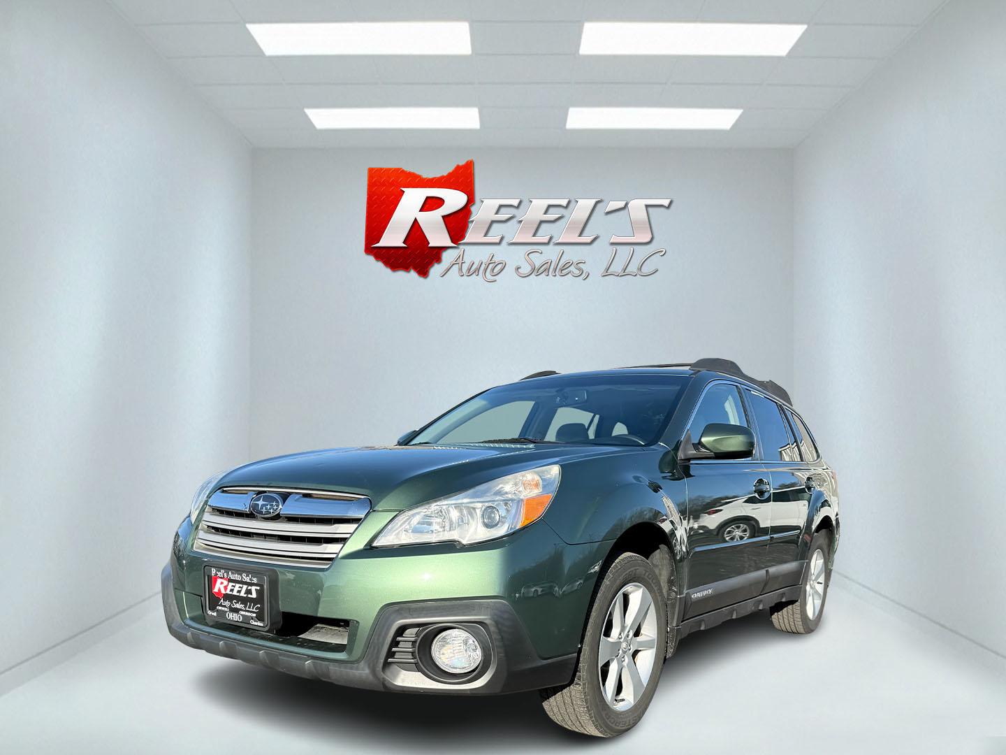 2014 Green /Gray Subaru Outback 2.5I Premium (4S4BRBDC9E3) with an 2.5L H4 DOHC 16V engine, Automatic transmission, located at 11115 Chardon Rd. , Chardon, OH, 44024, (440) 214-9705, 41.580246, -81.241943 - This One Owner 2014 Subaru Outback 2.5i Premium features a 2.5-liter H4 engine and Subaru's Symmetrical All-Wheel Drive, providing dependable performance and stability in various driving conditions. With a fuel efficiency rating of 30 MPG on the highway, it offers a good balance between power and ec - Photo#0
