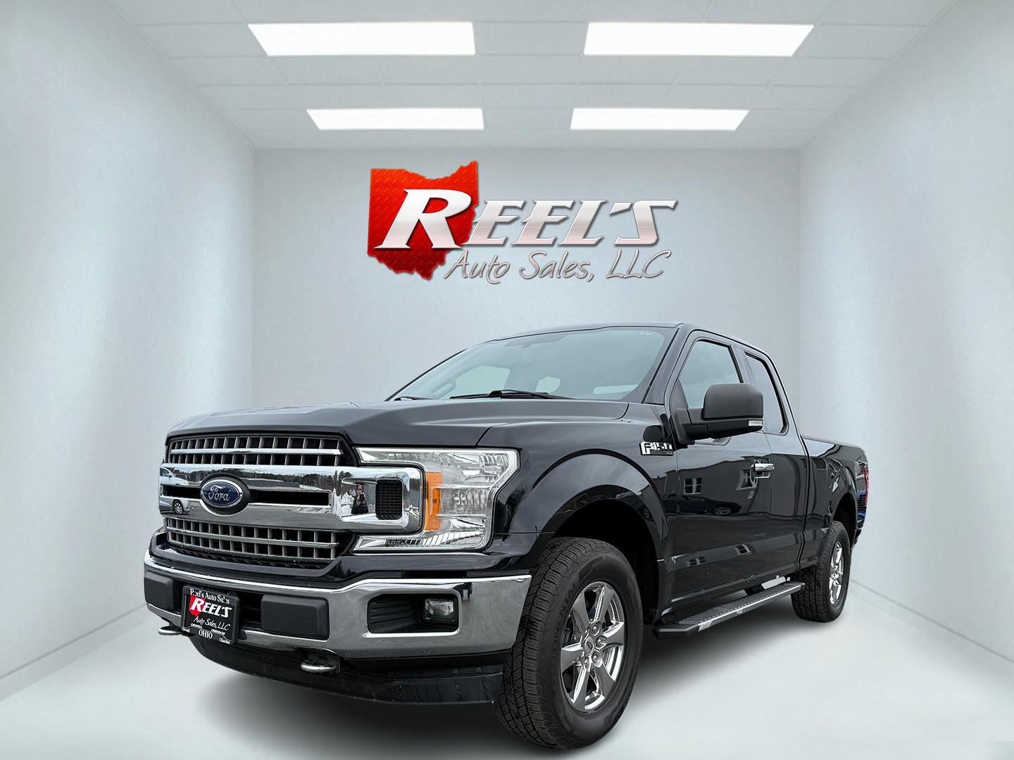 2018 Black /Gray Ford F-150 XLT SuperCab 6.5-ft. 4WD (1FTFX1EG5JF) with an 3.5L V6 DOHC 24V TWIN TURBO engine, 10 Speed Auto transmission, located at 547 E. Main St., Orwell, OH, 44076, (440) 437-5893, 41.535435, -80.847855 - This 2018 Ford F-150 XLT SuperCab 4WD is a powerful and adaptable truck, featuring a 3.5-liter Twin Turbo EcoBoost V6 engine coupled with a 10-speed automatic transmission. This combination provides an impressive towing capacity of 10,700 pounds, supported by 3.55 gearing and a locking rear differen - Photo#0