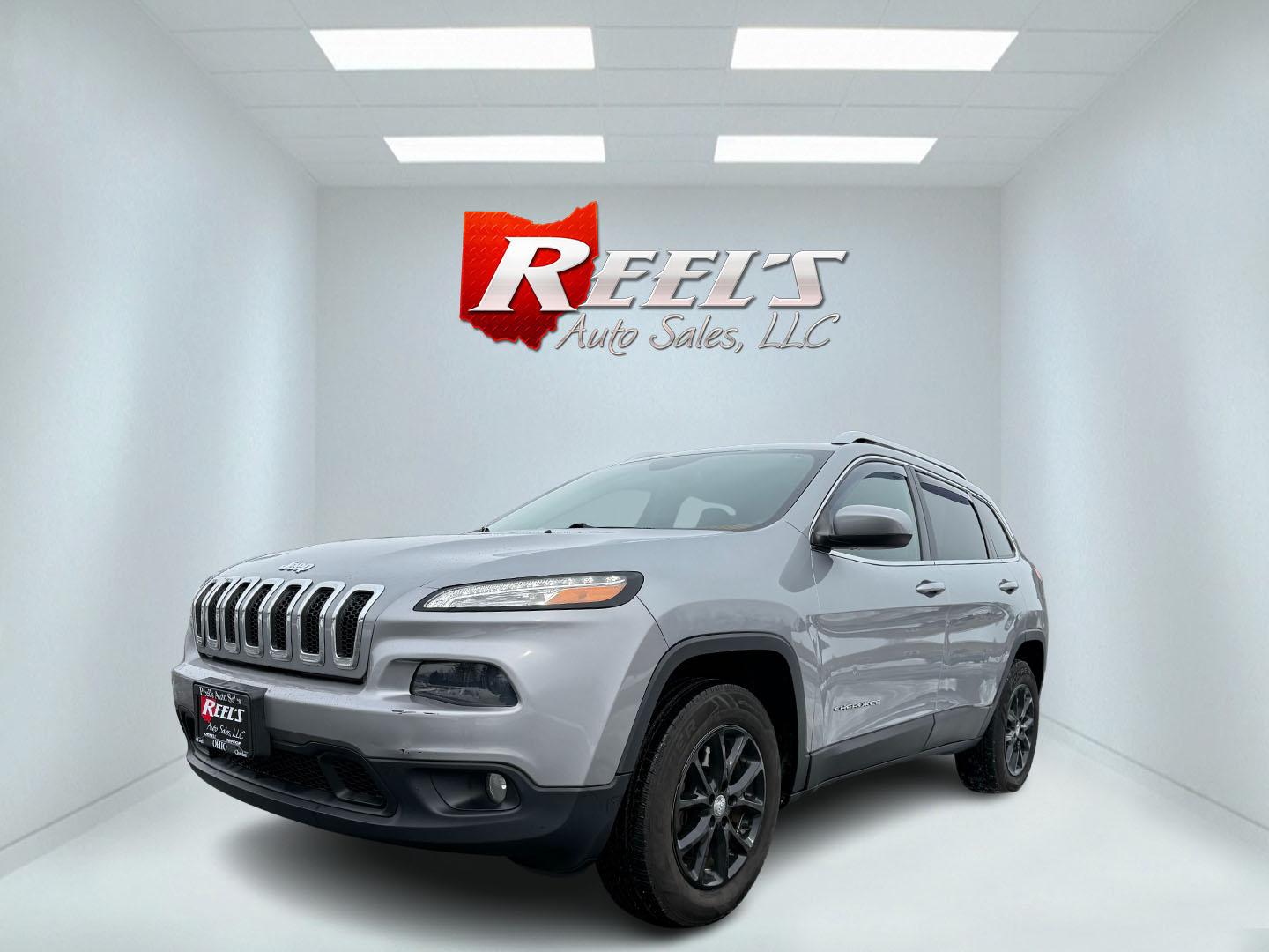 2014 Silver /Black Jeep Cherokee Latitude 4WD (1C4PJMCS8EW) with an 3.2L V6 DOHC 24V engine, 9-Speed Automatic transmission, located at 11115 Chardon Rd. , Chardon, OH, 44024, (440) 214-9705, 41.580246, -81.241943 - Photo#0