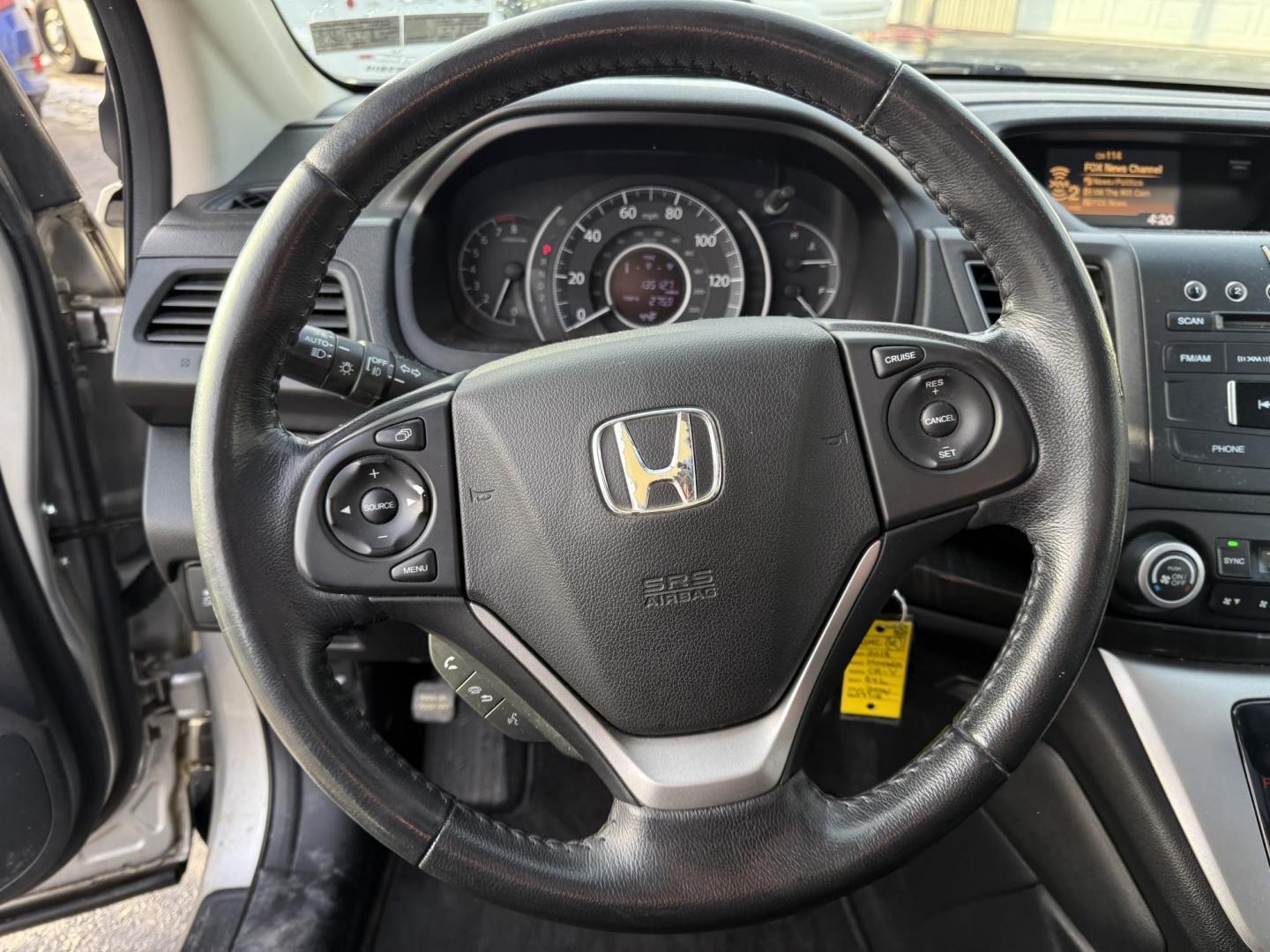 2013 Silver /Black Honda CR-V EX-L 4WD 5-Speed AT (2HKRM4H72DH) with an 2.4L I4 DOHC 16V engine, 5-Speed Automatic transmission, located at 547 E. Main St., Orwell, OH, 44076, (440) 437-5893, 41.535435, -80.847855 - This 2013 Honda CR-V EX-L AWD combines practicality with luxury amenities, making it an appealing option for those seeking comfort and performance. Powered by a 2.4-liter I4 engine paired with a 5-speed automatic transmission, it provides a reliable and smooth driving experience. This model features - Photo#23