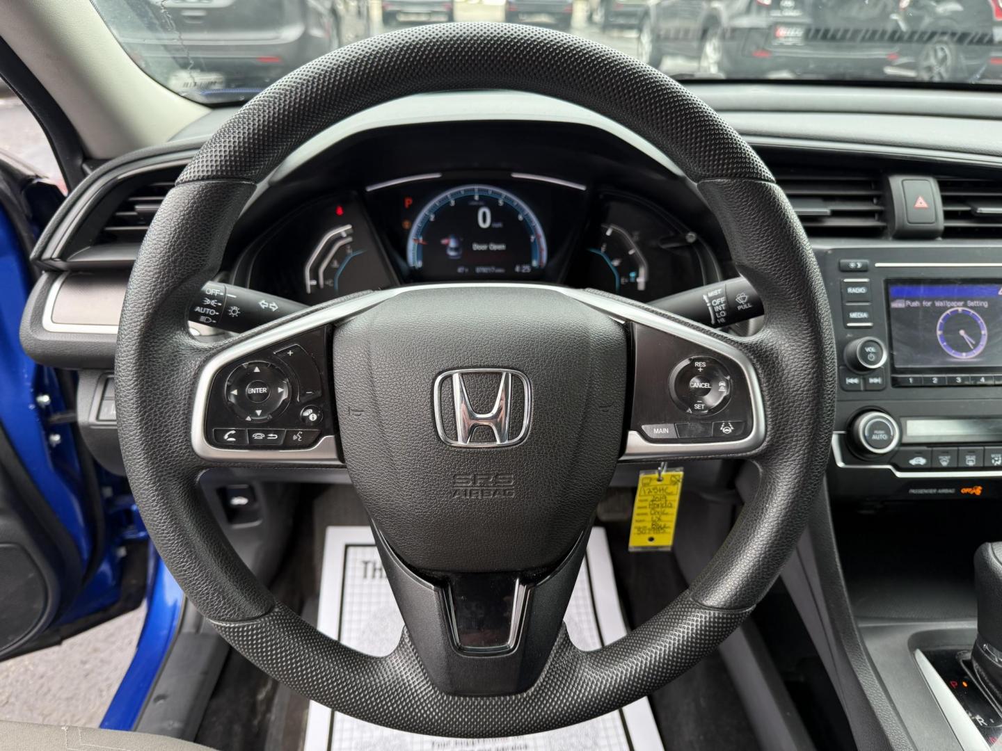 2019 Blue /Black Honda Civic LX Honda Sensing Sedan CVT (2HGFC2F65KH) with an 2.0L I4 DOHC 16V engine, Automatic transmission, located at 11115 Chardon Rd. , Chardon, OH, 44024, (440) 214-9705, 41.580246, -81.241943 - Photo#8