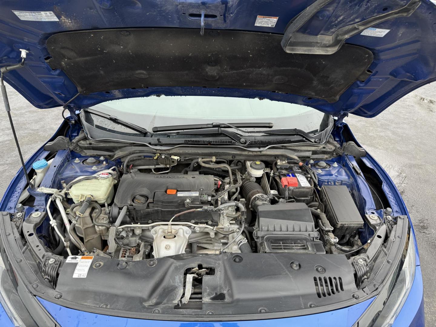 2019 Blue /Black Honda Civic LX Honda Sensing Sedan CVT (2HGFC2F65KH) with an 2.0L I4 DOHC 16V engine, Automatic transmission, located at 11115 Chardon Rd. , Chardon, OH, 44024, (440) 214-9705, 41.580246, -81.241943 - Photo#3