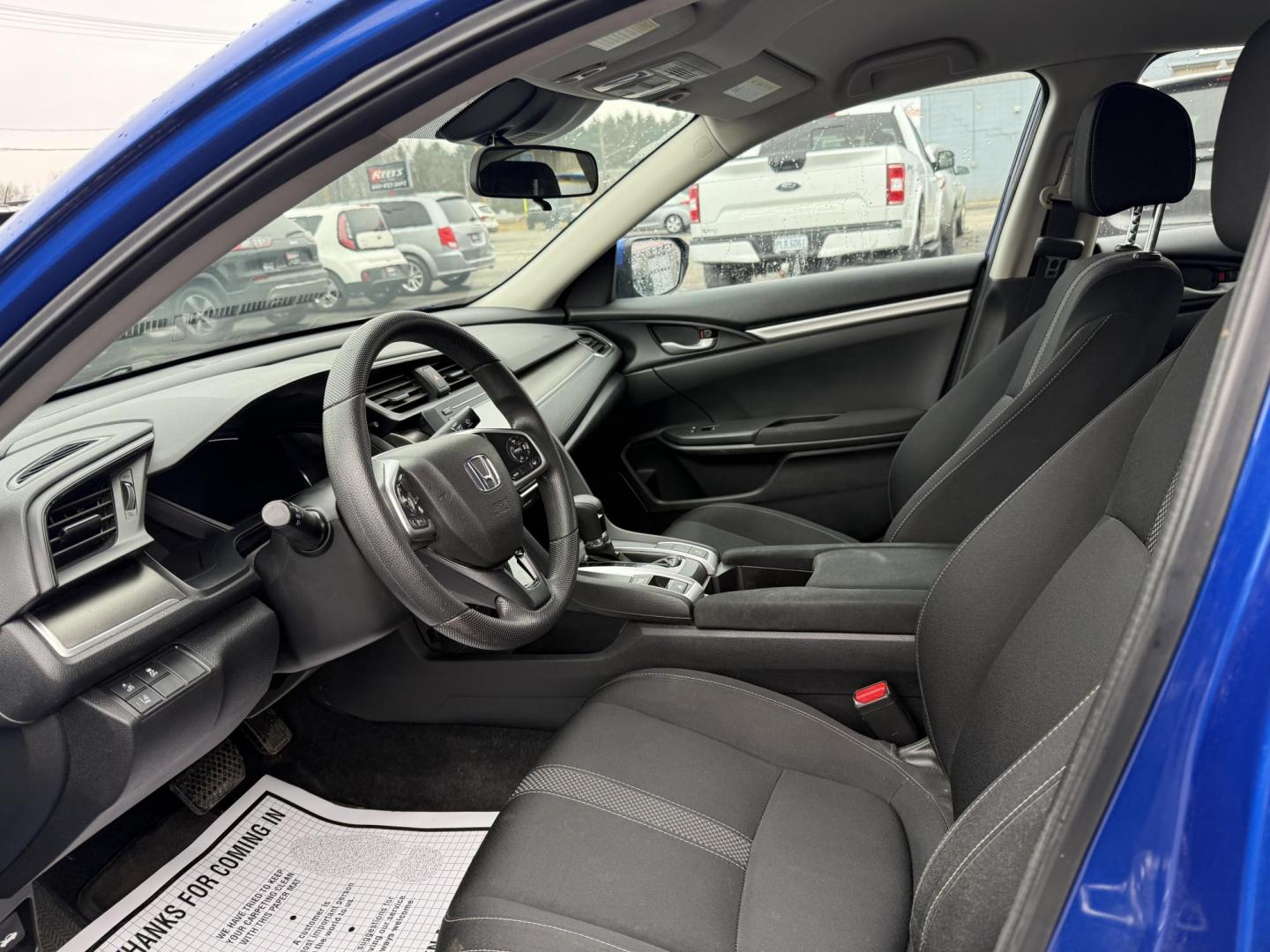 2019 Blue /Black Honda Civic LX Honda Sensing Sedan CVT (2HGFC2F65KH) with an 2.0L I4 DOHC 16V engine, Automatic transmission, located at 11115 Chardon Rd. , Chardon, OH, 44024, (440) 214-9705, 41.580246, -81.241943 - Photo#4