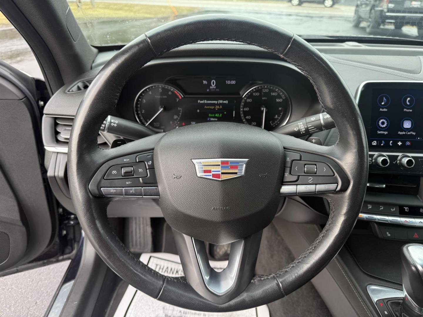 2020 Blue /Black Cadillac CT4 Luxury (1G6DE5RK2L0) with an 2.0L I4 DOHC 16V Turbo engine, 8A transmission, located at 11115 Chardon Rd. , Chardon, OH, 44024, (440) 214-9705, 41.580246, -81.241943 - Photo#5