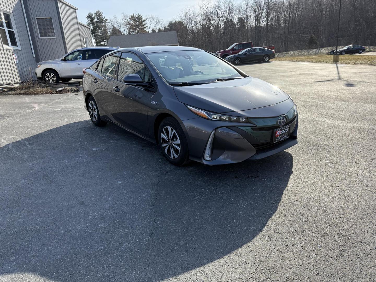 2017 Gray /Gray Toyota Prius Prime Plus (JTDKARFP0H3) with an 1.8L I4 DOHC 16V HYBRID engine, Automatic transmission, located at 11115 Chardon Rd. , Chardon, OH, 44024, (440) 214-9705, 41.580246, -81.241943 - Photo#2
