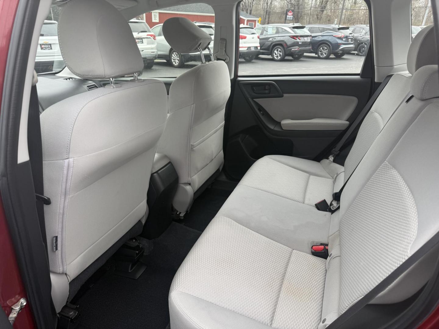 2014 Red /Gray Subaru Forester 2.5i (JF2SJAAC6EH) with an 2.5L H4 DOHC 16V engine, Automatic transmission, located at 11115 Chardon Rd. , Chardon, OH, 44024, (440) 214-9705, 41.580246, -81.241943 - Photo#18