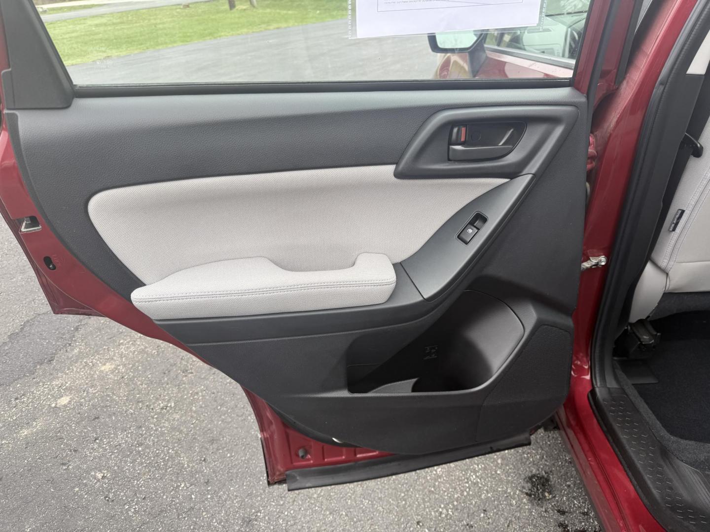 2014 Red /Gray Subaru Forester 2.5i (JF2SJAAC6EH) with an 2.5L H4 DOHC 16V engine, Automatic transmission, located at 11115 Chardon Rd. , Chardon, OH, 44024, (440) 214-9705, 41.580246, -81.241943 - Photo#19