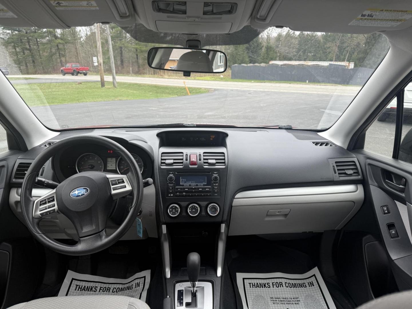2014 Red /Gray Subaru Forester 2.5i (JF2SJAAC6EH) with an 2.5L H4 DOHC 16V engine, Automatic transmission, located at 11115 Chardon Rd. , Chardon, OH, 44024, (440) 214-9705, 41.580246, -81.241943 - Photo#20