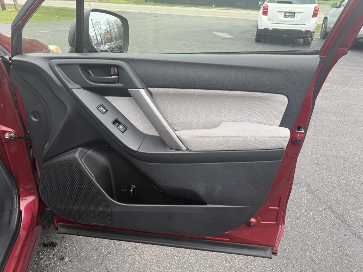 2014 Red /Gray Subaru Forester 2.5i (JF2SJAAC6EH) with an 2.5L H4 DOHC 16V engine, Automatic transmission, located at 11115 Chardon Rd. , Chardon, OH, 44024, (440) 214-9705, 41.580246, -81.241943 - Photo#28