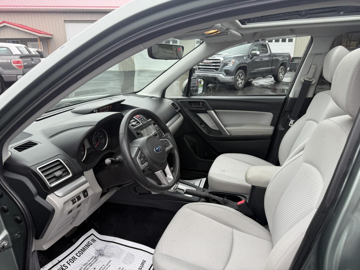 2017 Green /Gray Subaru Forester 2.5i Premium PZEV CVT (JF2SJAEC3HH) with an 2.5L H4 DOHC 16V engine, Automatic transmission, located at 547 E. Main St., Orwell, OH, 44076, (440) 437-5893, 41.535435, -80.847855 - Photo#10