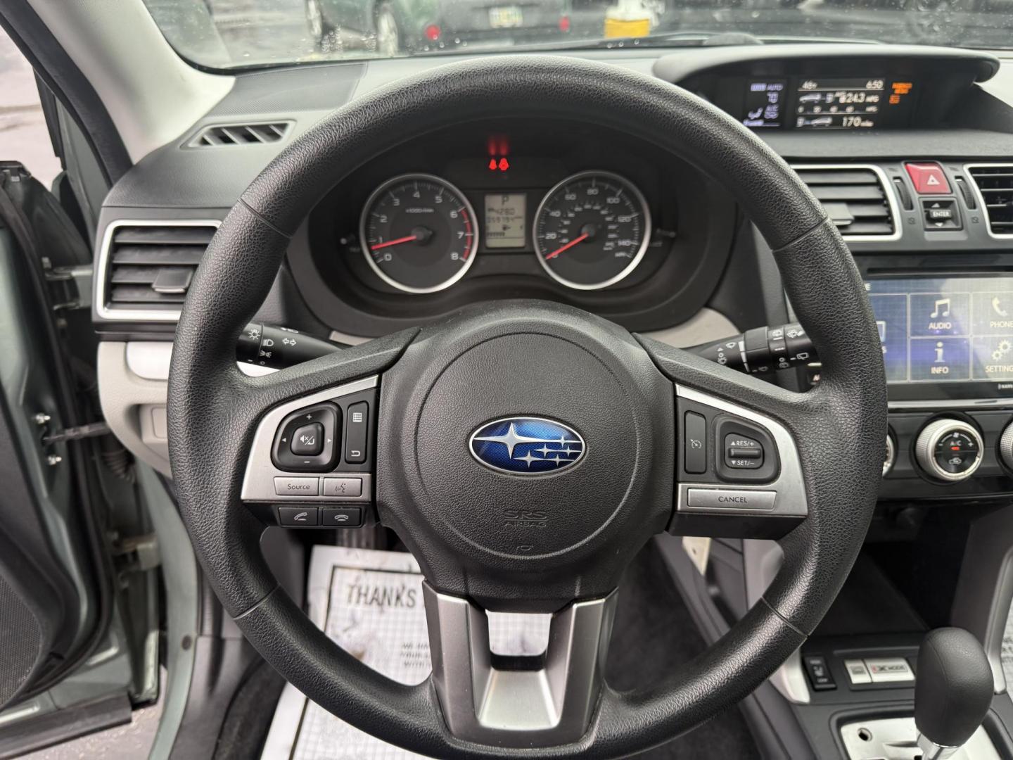 2017 Green /Gray Subaru Forester 2.5i Premium PZEV CVT (JF2SJAEC3HH) with an 2.5L H4 DOHC 16V engine, Automatic transmission, located at 547 E. Main St., Orwell, OH, 44076, (440) 437-5893, 41.535435, -80.847855 - Photo#17