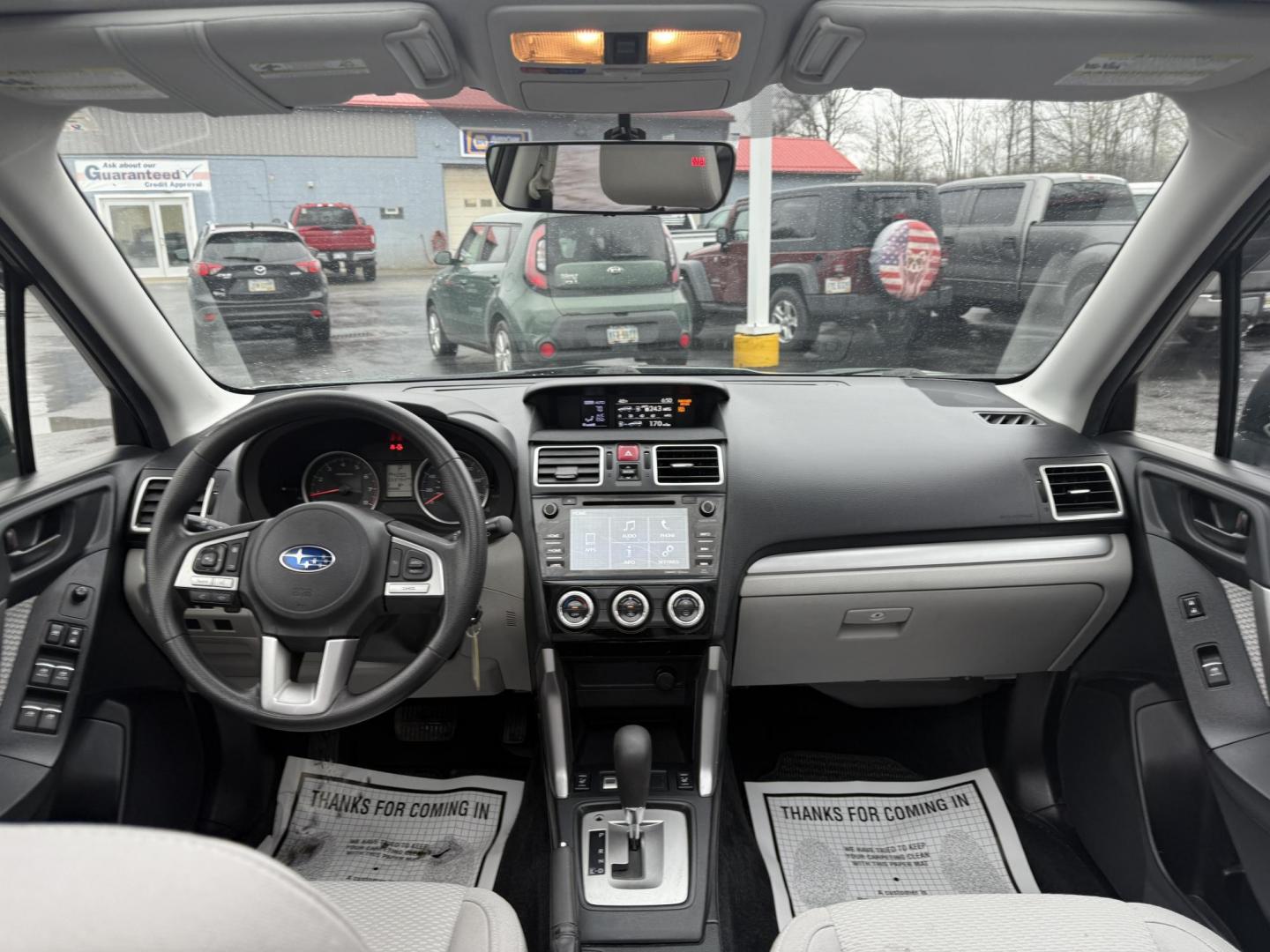 2017 Green /Gray Subaru Forester 2.5i Premium PZEV CVT (JF2SJAEC3HH) with an 2.5L H4 DOHC 16V engine, Automatic transmission, located at 547 E. Main St., Orwell, OH, 44076, (440) 437-5893, 41.535435, -80.847855 - Photo#28