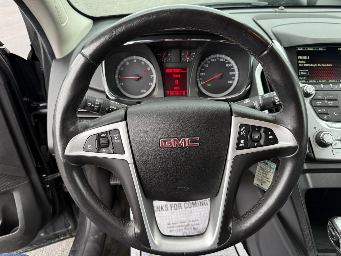 2014 Gray /Black GMC Terrain SLT1 AWD (2GKFLXEK8E6) with an 2.4L I4 DOHC 16V engine, 6-Speed Automatic transmission, located at 11115 Chardon Rd. , Chardon, OH, 44024, (440) 214-9705, 41.580246, -81.241943 - This 2014 GMC Terrain SLT-1 AWD is a compact SUV with tons of luxury features. It features a fuel-efficient 2.4-liter I4 EcoTec engine with a 6-speed automatic transmission, providing smooth handling and a respectable 28 MPG on the highway. Inside, it boasts a leather interior with heated front seat - Photo#17