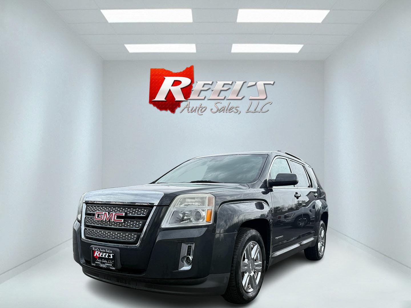 2014 Gray /Black GMC Terrain SLT1 AWD (2GKFLXEK8E6) with an 2.4L I4 DOHC 16V engine, 6-Speed Automatic transmission, located at 11115 Chardon Rd. , Chardon, OH, 44024, (440) 214-9705, 41.580246, -81.241943 - This 2014 GMC Terrain SLT-1 AWD is a compact SUV with tons of luxury features. It features a fuel-efficient 2.4-liter I4 EcoTec engine with a 6-speed automatic transmission, providing smooth handling and a respectable 28 MPG on the highway. Inside, it boasts a leather interior with heated front seat - Photo#0