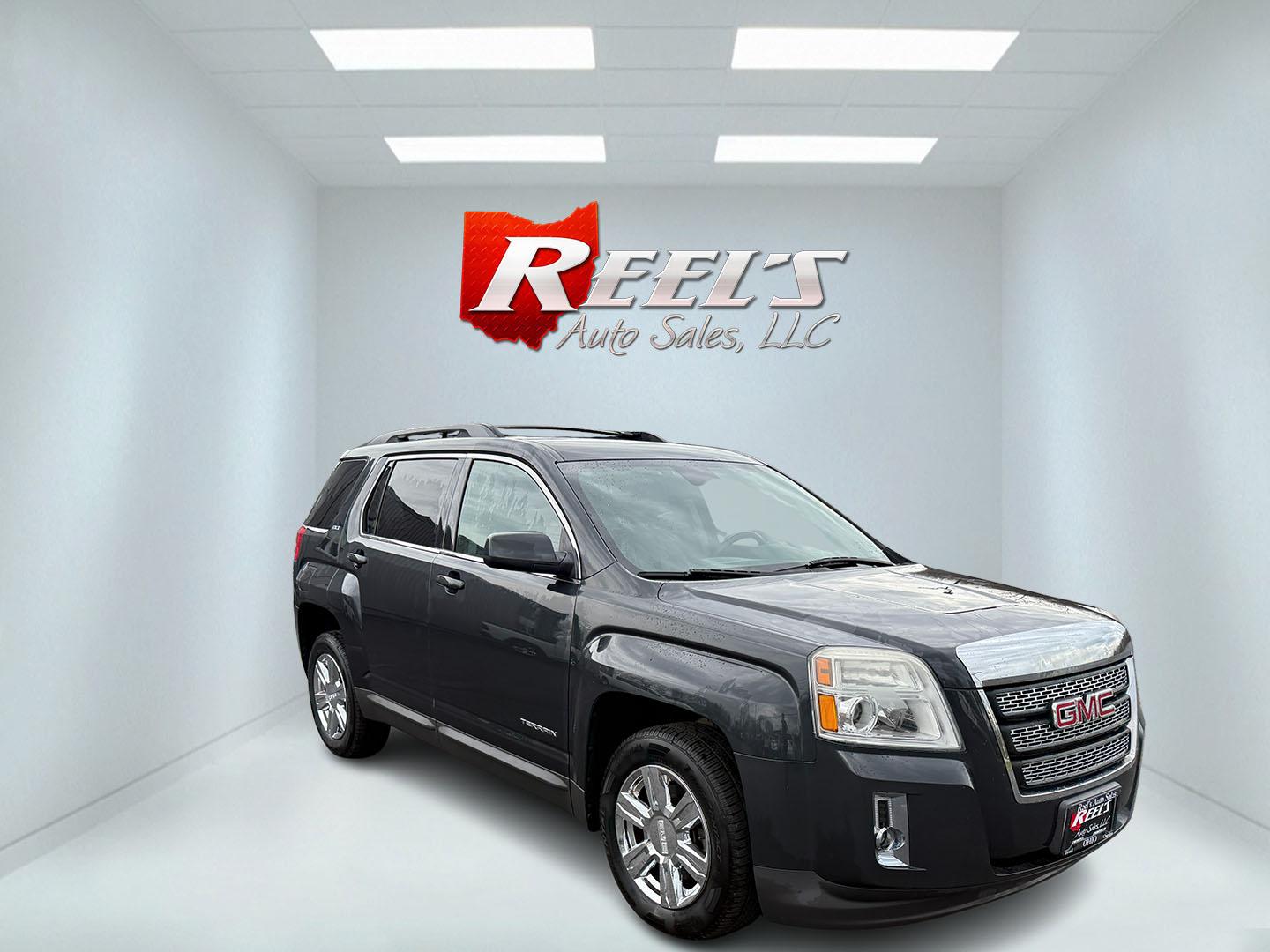 2014 Gray /Black GMC Terrain SLT1 AWD (2GKFLXEK8E6) with an 2.4L I4 DOHC 16V engine, 6-Speed Automatic transmission, located at 11115 Chardon Rd. , Chardon, OH, 44024, (440) 214-9705, 41.580246, -81.241943 - This 2014 GMC Terrain SLT-1 AWD is a compact SUV with tons of luxury features. It features a fuel-efficient 2.4-liter I4 EcoTec engine with a 6-speed automatic transmission, providing smooth handling and a respectable 28 MPG on the highway. Inside, it boasts a leather interior with heated front seat - Photo#2