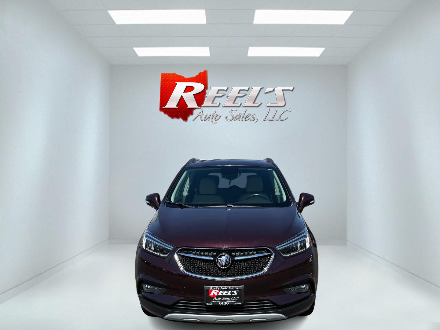 2017 Burgundy /Tan Buick Encore Essence AWD (KL4CJGSB0HB) with an 1.4L I4 DOHC 16V TURBO engine, 6A transmission, located at 11115 Chardon Rd. , Chardon, OH, 44024, (440) 214-9705, 41.580246, -81.241943 - This little Buick is a luxurious compact SUV. Its 1.4L turbocharged I4 engine paired with a 6-speed automatic transmission, delivering an impressive 30 MPG highway. It features a sophisticated 8.0" touch screen compatible with Apple CarPlay and Android Auto, along with convenient amenities such as r - Photo#1