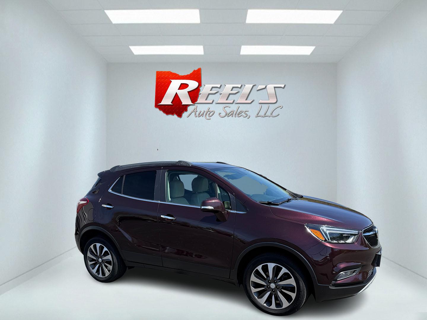 2017 Burgundy /Tan Buick Encore Essence AWD (KL4CJGSB0HB) with an 1.4L I4 DOHC 16V TURBO engine, 6A transmission, located at 11115 Chardon Rd. , Chardon, OH, 44024, (440) 214-9705, 41.580246, -81.241943 - This little Buick is a luxurious compact SUV. Its 1.4L turbocharged I4 engine paired with a 6-speed automatic transmission, delivering an impressive 30 MPG highway. It features a sophisticated 8.0" touch screen compatible with Apple CarPlay and Android Auto, along with convenient amenities such as r - Photo#10