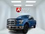 2015 Blue /Gray Ford F-150 XLT SuperCrew 5.5-ft. Bed 4WD (1FTEW1EF5FF) with an 5.0L V8 engine, 6-Speed Automatic transmission, located at 11115 Chardon Rd. , Chardon, OH, 44024, (440) 214-9705, 41.580246, -81.241943 - This 2015 Ford F-150 is a versatile and capably 1/2 ton truck. Powered by the 5.0 Coyote V8 Engine and a 6 Speed Automatic this truck sounds and looks great. With 3.31 Gearing you can tow just about anything you could ever need with a 9,000 pound towing capacity. This truck is equipped with daytime - Photo#0