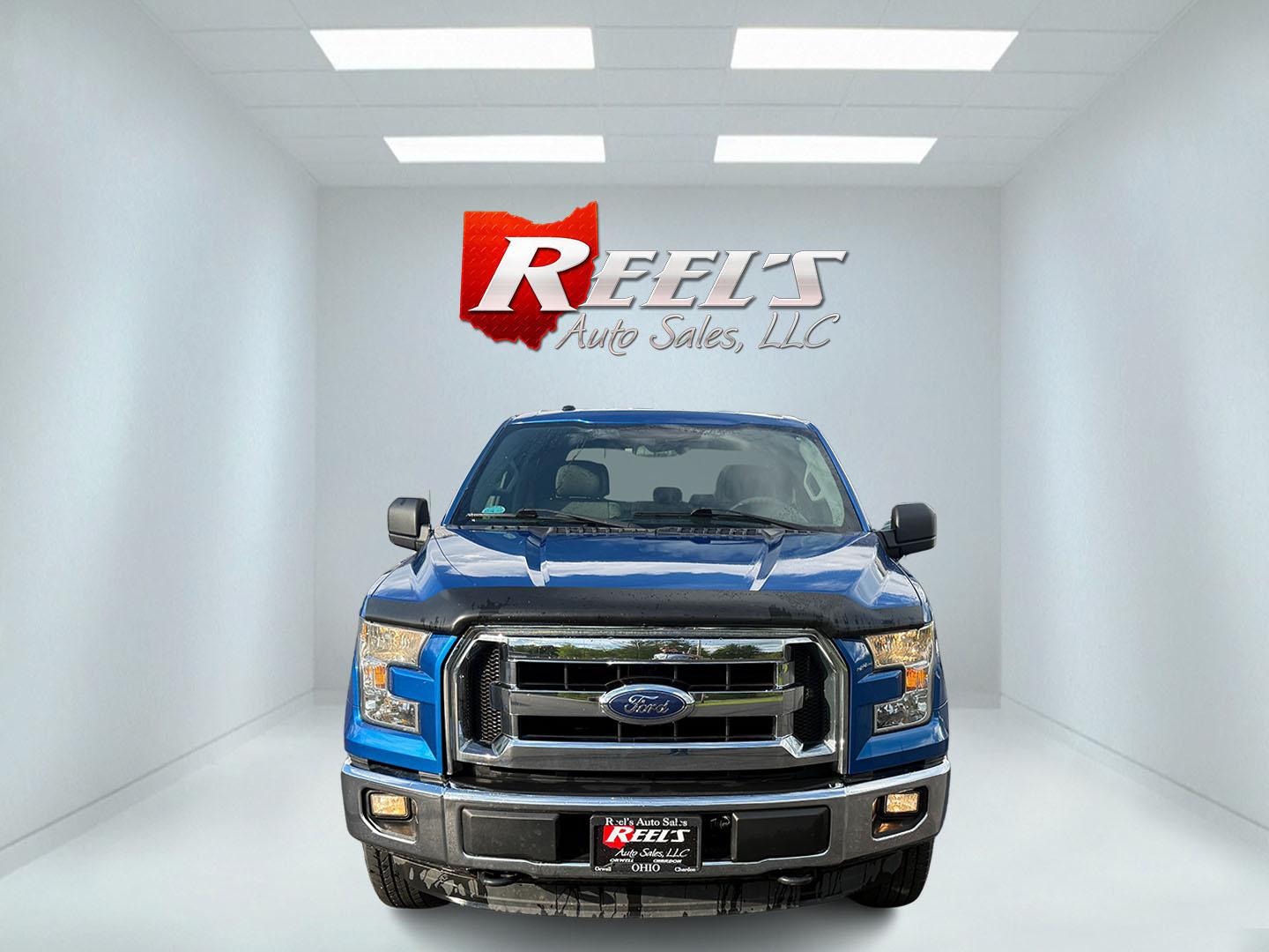2015 Blue /Gray Ford F-150 XLT SuperCrew 5.5-ft. Bed 4WD (1FTEW1EF5FF) with an 5.0L V8 engine, 6-Speed Automatic transmission, located at 11115 Chardon Rd. , Chardon, OH, 44024, (440) 214-9705, 41.580246, -81.241943 - This 2015 Ford F-150 is a versatile and capably 1/2 ton truck. Powered by the 5.0 Coyote V8 Engine and a 6 Speed Automatic this truck sounds and looks great. With 3.31 Gearing you can tow just about anything you could ever need with a 9,000 pound towing capacity. This truck is equipped with daytime - Photo#1