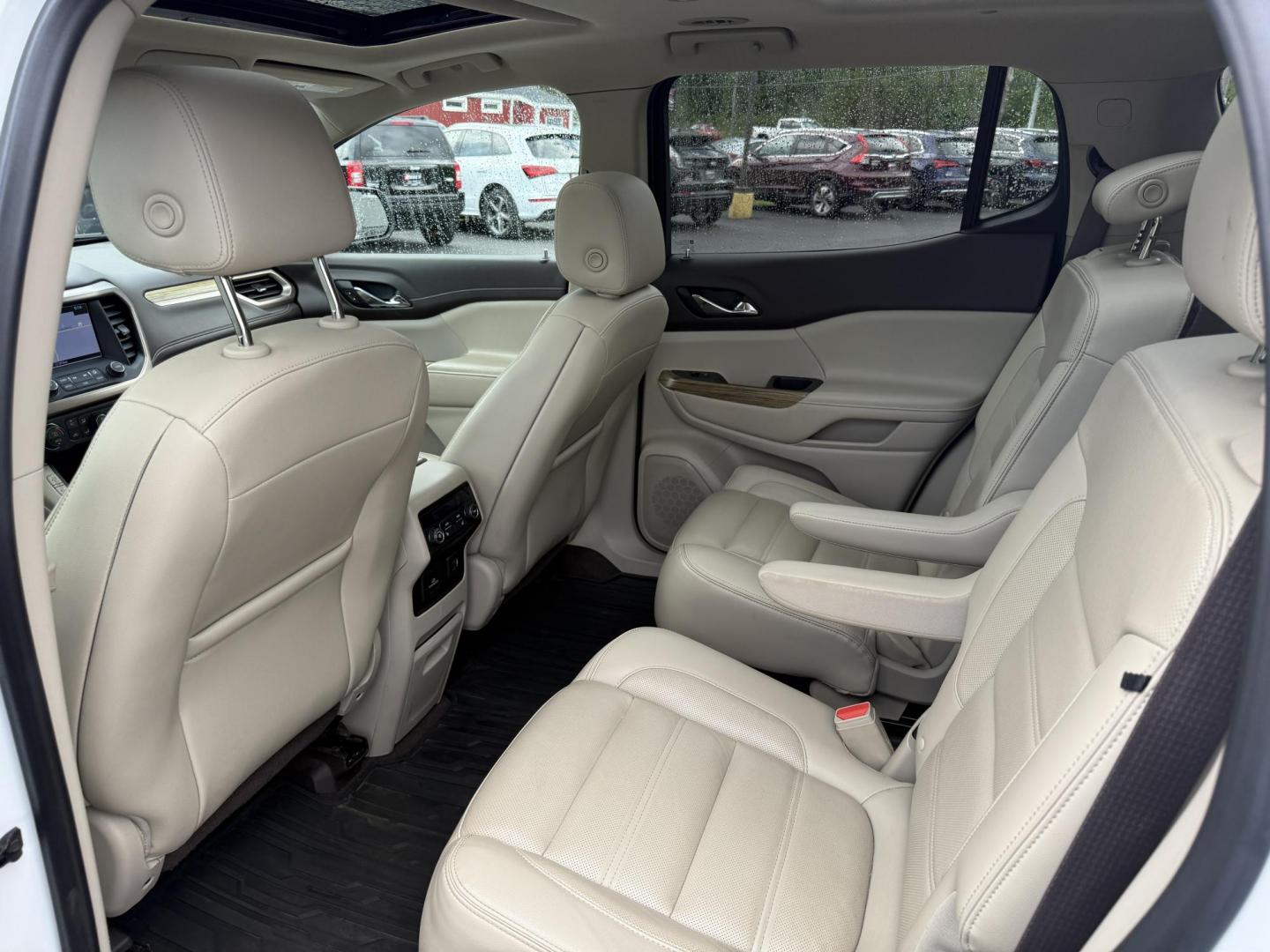 2019 White /Gray GMC Acadia Denali AWD (1GKKNXLS9KZ) with an 3.6L V6 DOHC 24V engine, 6A transmission, located at 11115 Chardon Rd. , Chardon, OH, 44024, (440) 214-9705, 41.580246, -81.241943 - This 2019 GMC Acadia Denali AWD is GMC's pinocle of midsize SUV's. Featuring a 3.6L V6 engine, luxurious leather interior, and advanced comfort with heated and cooled front seats, plus heated second-row captain’s chairs. It offers tri-zone automatic climate control, an 8-inch touchscreen with navi - Photo#33