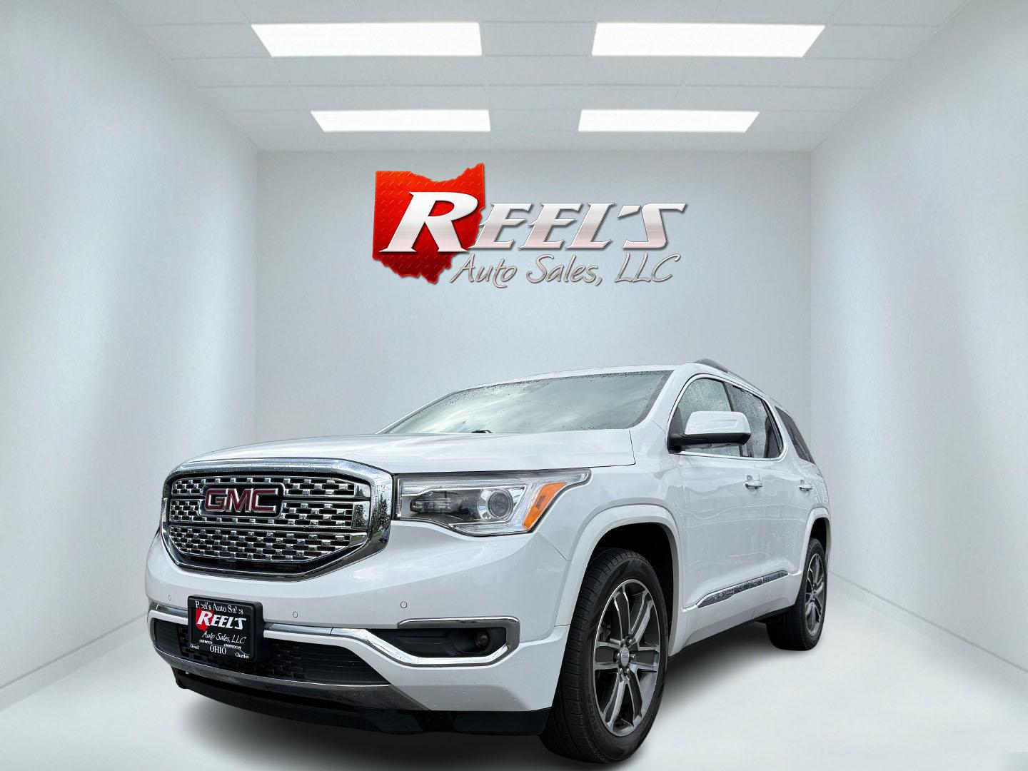 2019 White /Gray GMC Acadia Denali AWD (1GKKNXLS9KZ) with an 3.6L V6 DOHC 24V engine, 6A transmission, located at 11115 Chardon Rd. , Chardon, OH, 44024, (440) 214-9705, 41.580246, -81.241943 - This 2019 GMC Acadia Denali AWD is GMC's pinocle of midsize SUV's. Featuring a 3.6L V6 engine, luxurious leather interior, and advanced comfort with heated and cooled front seats, plus heated second-row captain’s chairs. It offers tri-zone automatic climate control, an 8-inch touchscreen with navi - Photo#0