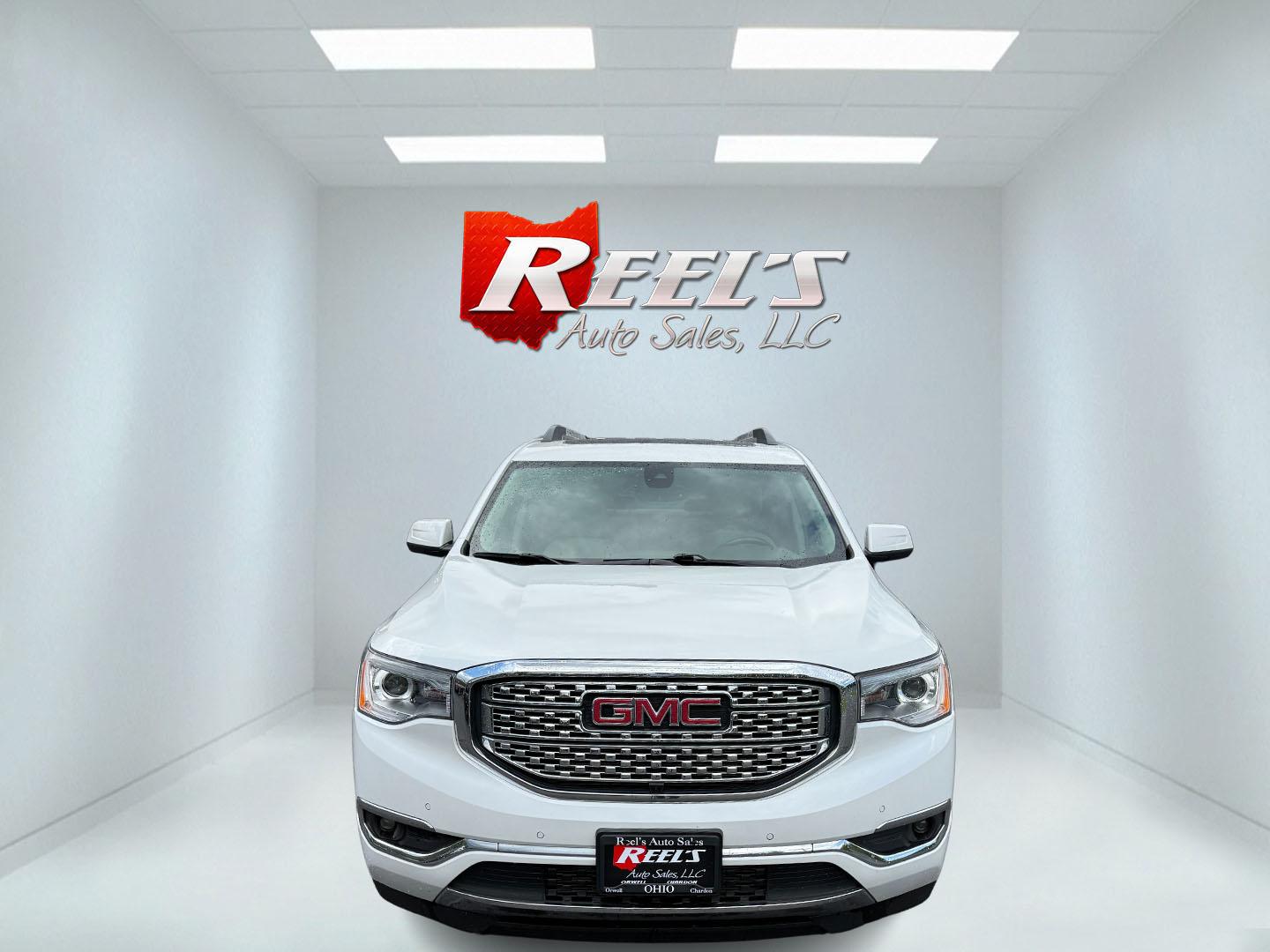 2019 White /Gray GMC Acadia Denali AWD (1GKKNXLS9KZ) with an 3.6L V6 DOHC 24V engine, 6A transmission, located at 11115 Chardon Rd. , Chardon, OH, 44024, (440) 214-9705, 41.580246, -81.241943 - This 2019 GMC Acadia Denali AWD is GMC's pinocle of midsize SUV's. Featuring a 3.6L V6 engine, luxurious leather interior, and advanced comfort with heated and cooled front seats, plus heated second-row captain’s chairs. It offers tri-zone automatic climate control, an 8-inch touchscreen with navi - Photo#1