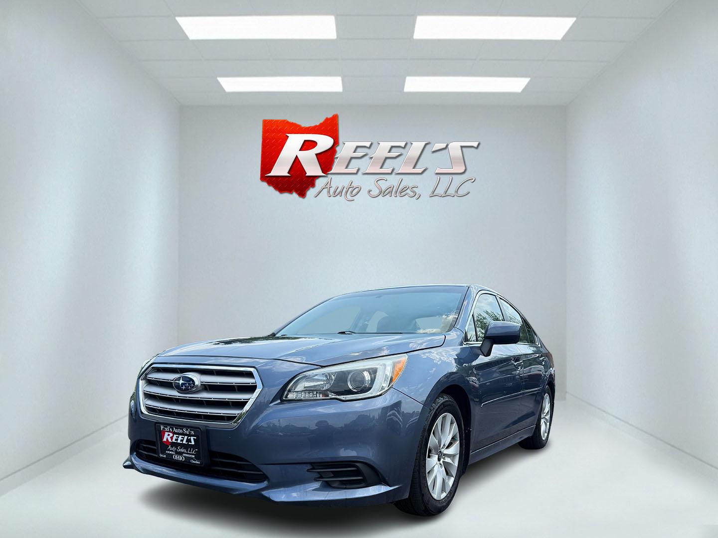 2015 Blue /Tan Subaru Legacy 2.5i Premium (4S3BNAC69F3) with an 2.5L H4 DOHC 16V engine, Automatic transmission, located at 11115 Chardon Rd. , Chardon, OH, 44024, (440) 214-9705, 41.580246, -81.241943 - Photo#0