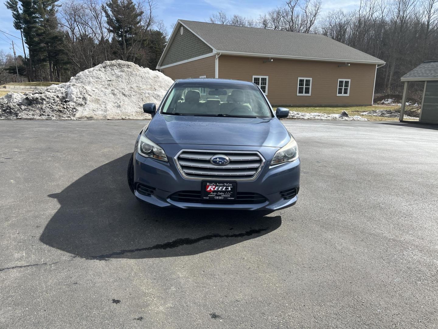 2015 Blue /Tan Subaru Legacy 2.5i Premium (4S3BNAC69F3) with an 2.5L H4 DOHC 16V engine, Automatic transmission, located at 11115 Chardon Rd. , Chardon, OH, 44024, (440) 214-9705, 41.580246, -81.241943 - 2015 Subaru Legacy 2.5i Premium PZEV – Reliable All-Weather Sedan with Excellent Efficiency and Premium Comfort! This 2015 Subaru Legacy 2.5i Premium PZEV is the perfect blend of Subaru’s legendary capability and everyday practicality! Powered by a smooth 2.5L H4 engine paired with the unbeatab - Photo#1