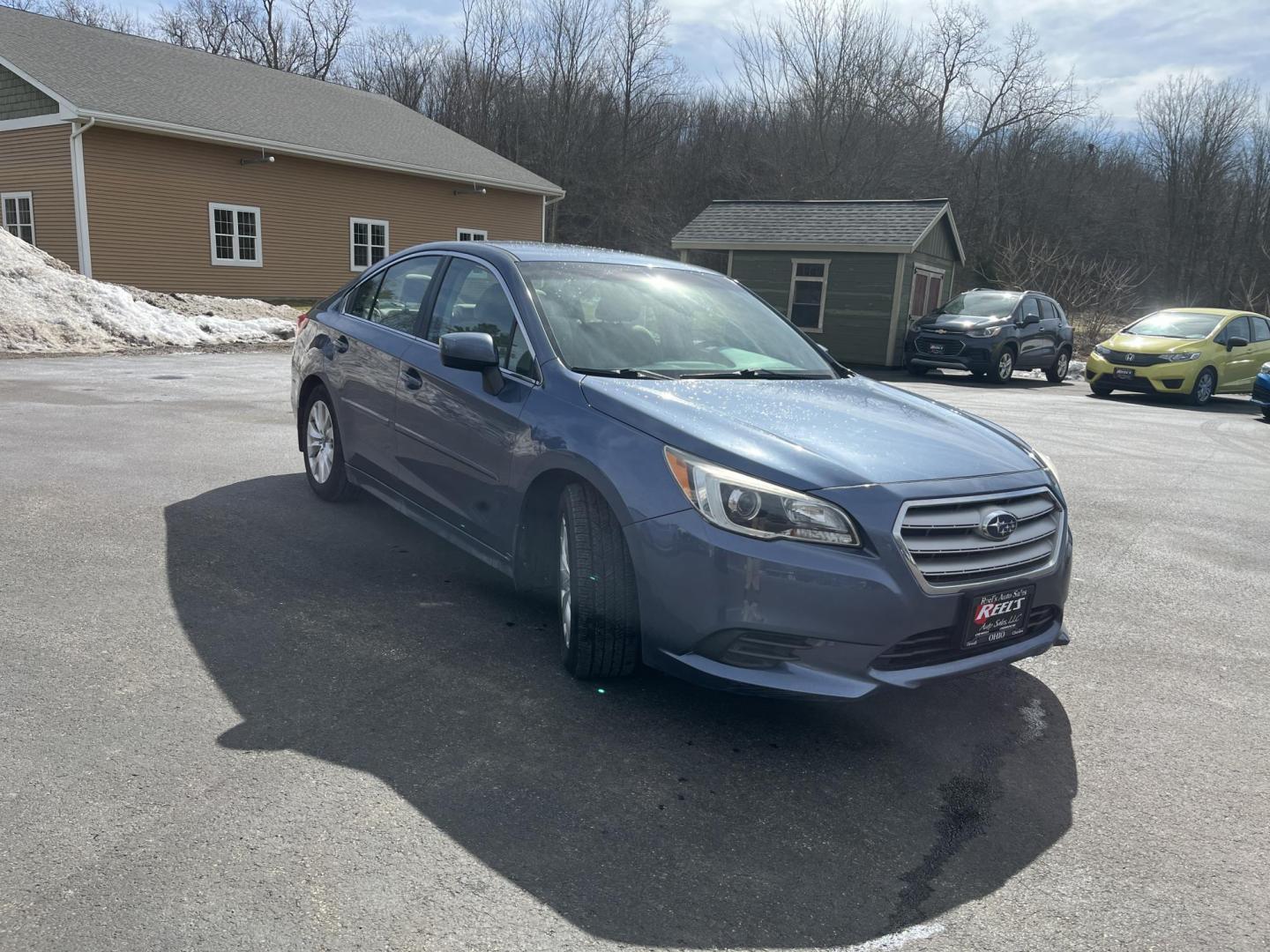 2015 Blue /Tan Subaru Legacy 2.5i Premium (4S3BNAC69F3) with an 2.5L H4 DOHC 16V engine, Automatic transmission, located at 11115 Chardon Rd. , Chardon, OH, 44024, (440) 214-9705, 41.580246, -81.241943 - 2015 Subaru Legacy 2.5i Premium PZEV – Reliable All-Weather Sedan with Excellent Efficiency and Premium Comfort! This 2015 Subaru Legacy 2.5i Premium PZEV is the perfect blend of Subaru’s legendary capability and everyday practicality! Powered by a smooth 2.5L H4 engine paired with the unbeatab - Photo#2