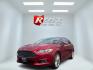 2016 Red /Black Ford Fusion SE AWD (3FA6P0T9XGR) with an 2.0L I4 DOHC 16V Turbo engine, 6A transmission, located at 11115 Chardon Rd. , Chardon, OH, 44024, (440) 214-9705, 41.580246, -81.241943 - This One Owner 2016 Ford Fusion SE AWD features a 2.0L turbocharged I4 engine paired with a 6-speed automatic transmission, offering a quick and fuel-efficient drive with up to 31 MPG highway. It boasts leather interior, heated power driver's seat, dual-zone automatic climate control, power moonroof - Photo#0