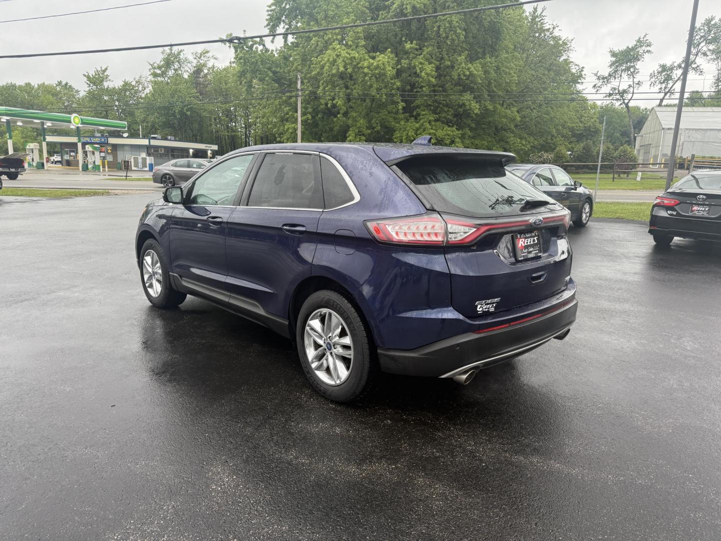 2016 Blue /Tan Ford Edge SEL AWD (2FMPK4J83GB) with an 3.5L V6 DOHC 24V engine, 6A transmission, located at 11115 Chardon Rd. , Chardon, OH, 44024, (440) 214-9705, 41.580246, -81.241943 - Photo#9