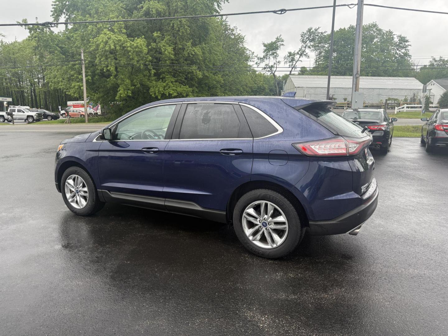 2016 Blue /Tan Ford Edge SEL AWD (2FMPK4J83GB) with an 3.5L V6 DOHC 24V engine, 6A transmission, located at 11115 Chardon Rd. , Chardon, OH, 44024, (440) 214-9705, 41.580246, -81.241943 - Photo#10