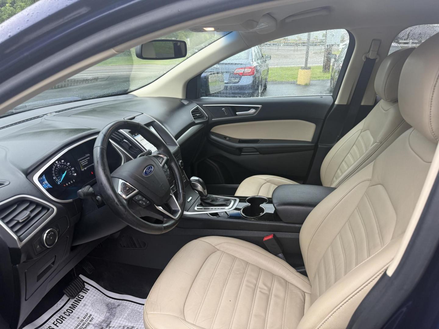 2016 Blue /Tan Ford Edge SEL AWD (2FMPK4J83GB) with an 3.5L V6 DOHC 24V engine, 6A transmission, located at 11115 Chardon Rd. , Chardon, OH, 44024, (440) 214-9705, 41.580246, -81.241943 - Photo#14